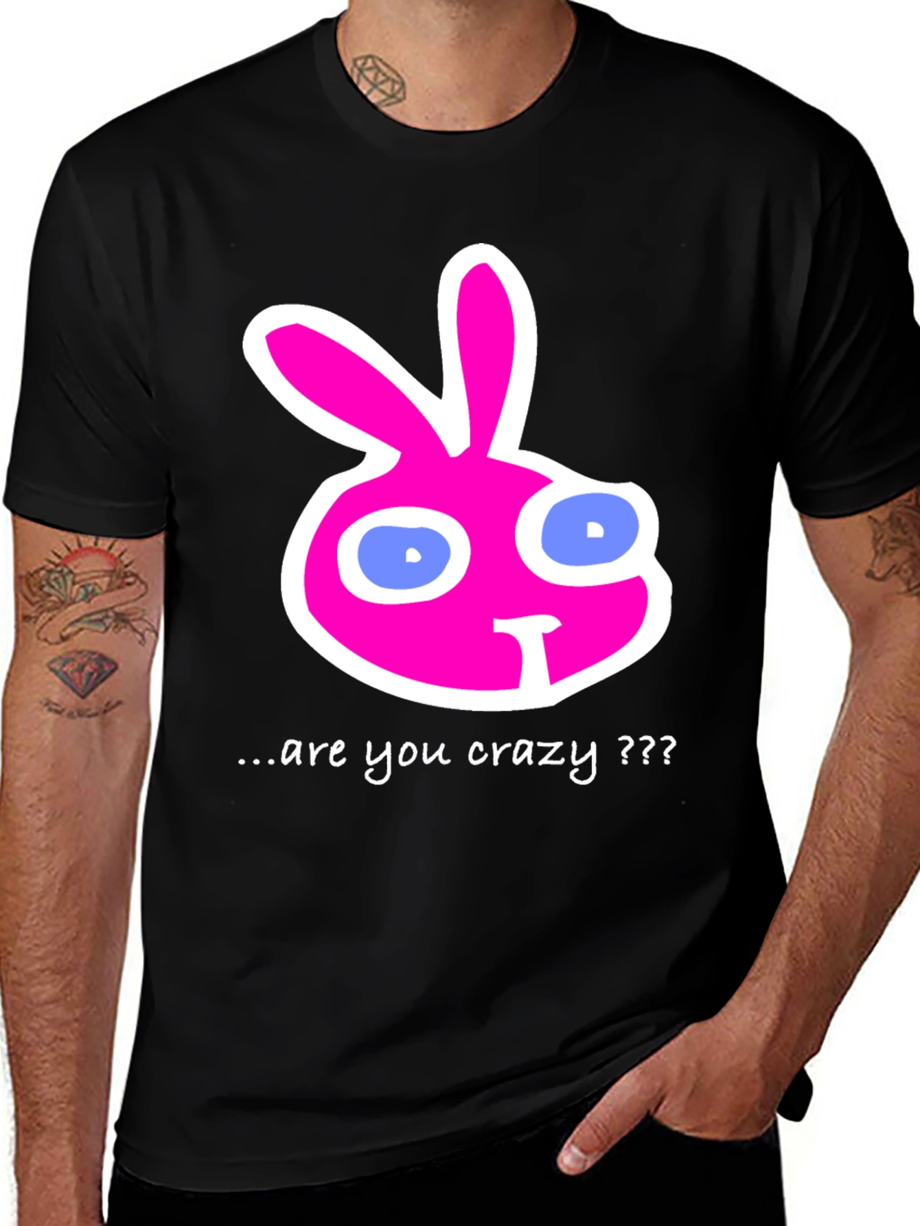 Variant 12 of Crazy Rabbit T-Shirt - Unique Graphic Tee