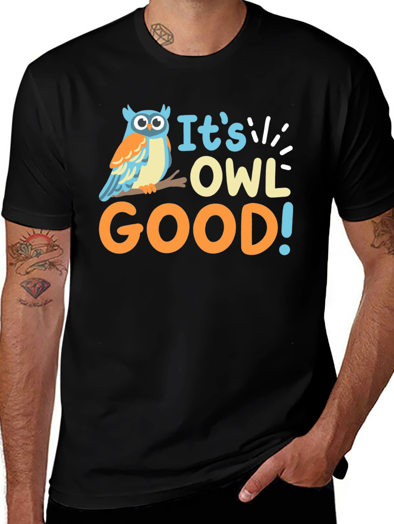Variant 4 of It's Owl Good T-Shirt - Funny Animal Tee
