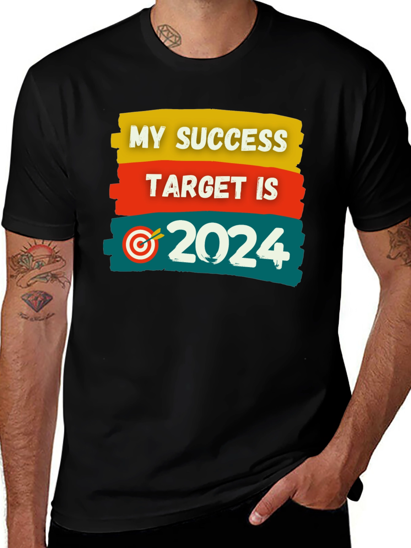 Variant 11 of Success Target 2024 Black T-Shirt
