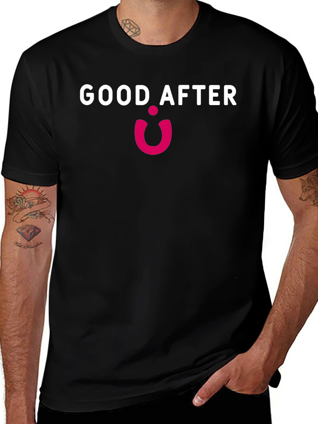 Variant 12 of Good After T-Shirt - Black Crew Neck Tee