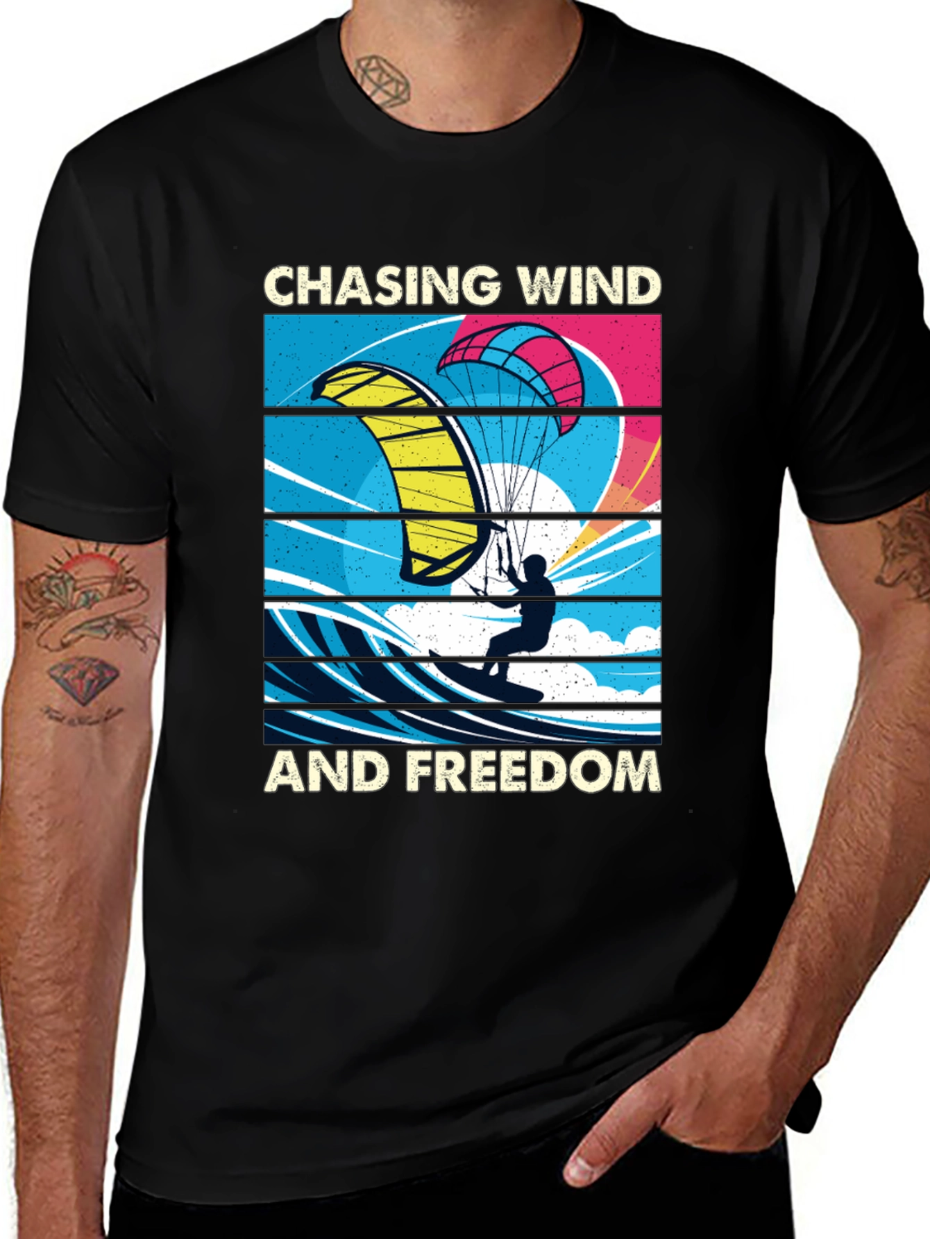 Variant 18 of Chasing Wind and Freedom Graphic Tee