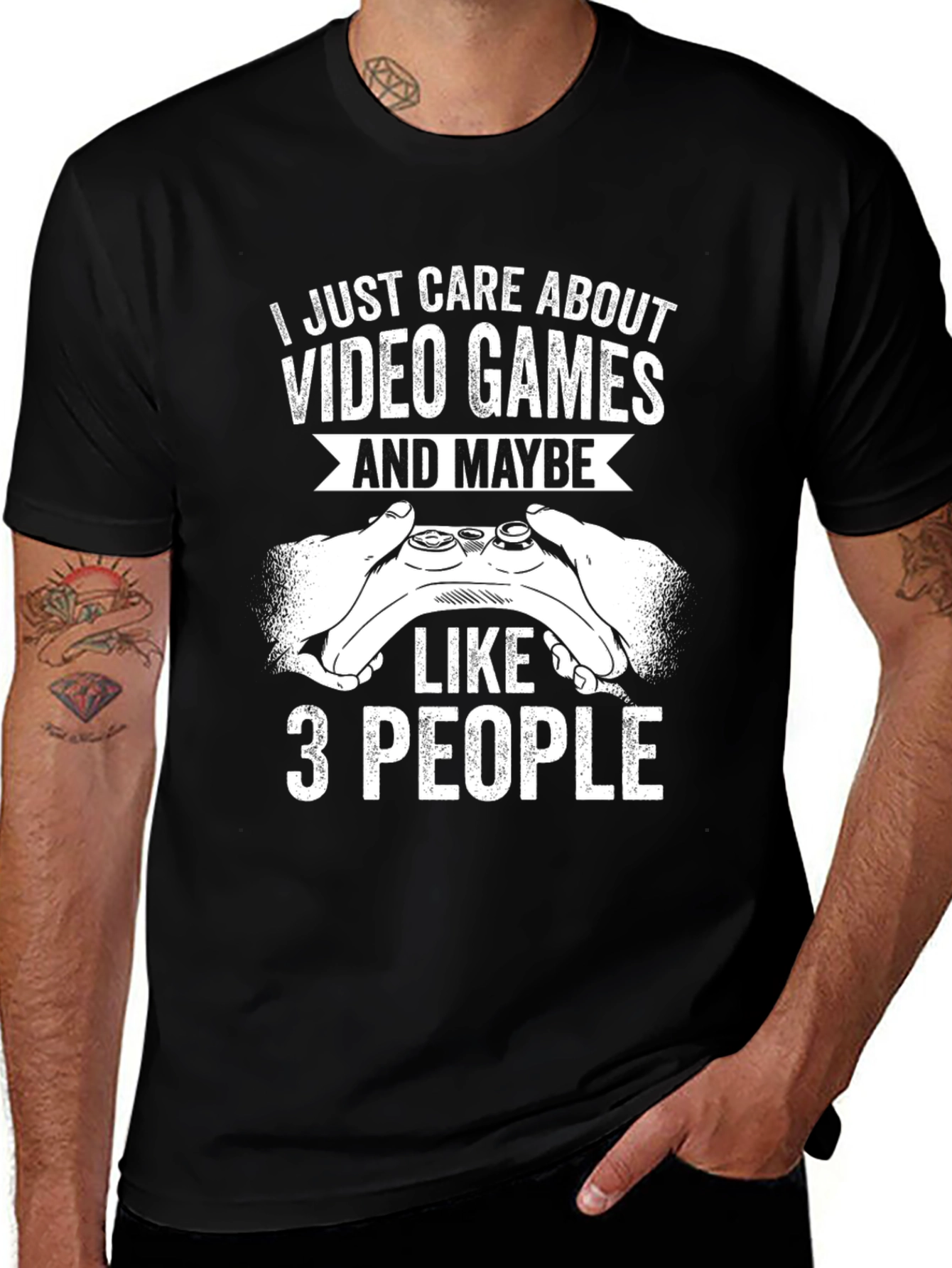 Variant 11 of Video Games & 3 People T-Shirt: Gamer Gift