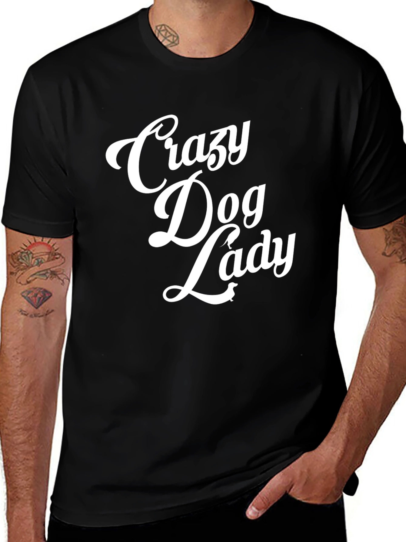 Variant 28 of Crazy Dog Lady Graphic Tee