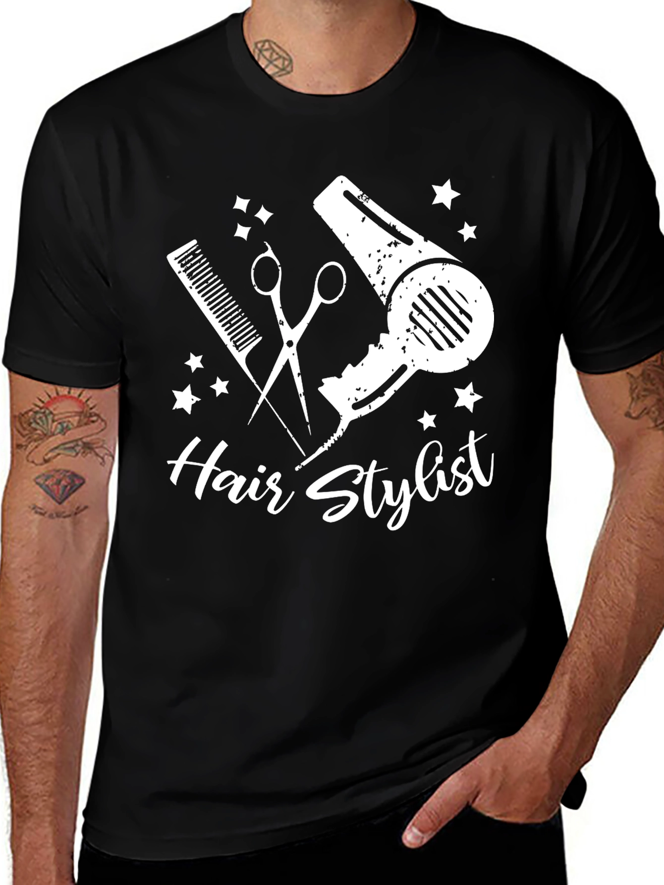 Variant 11 of Hair Stylist Graphic T-Shirt - Barber Apparel