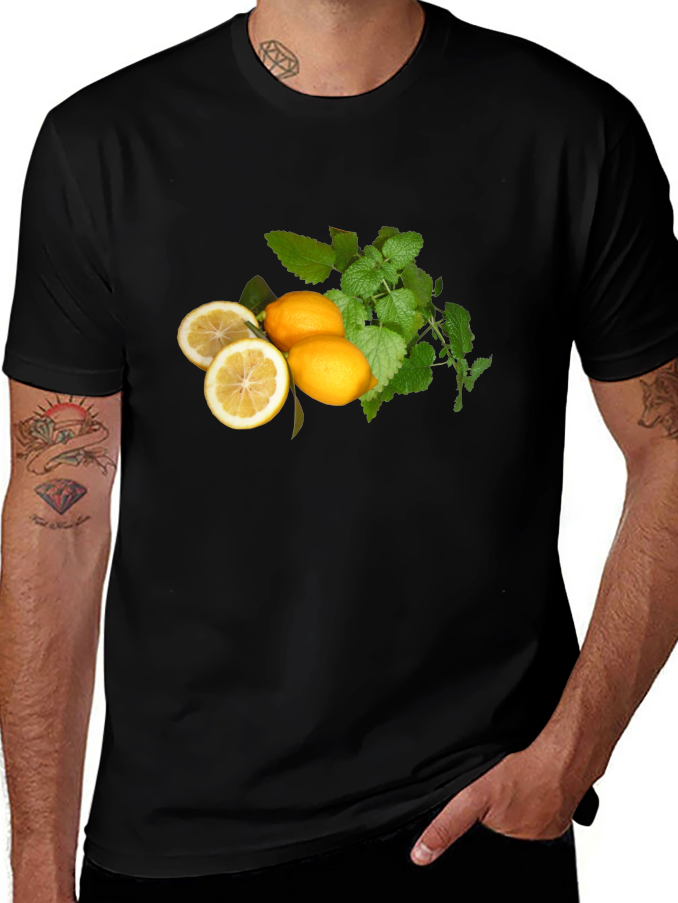 Variant 18 of Fresh Lemon & Mint Graphic T-Shirt