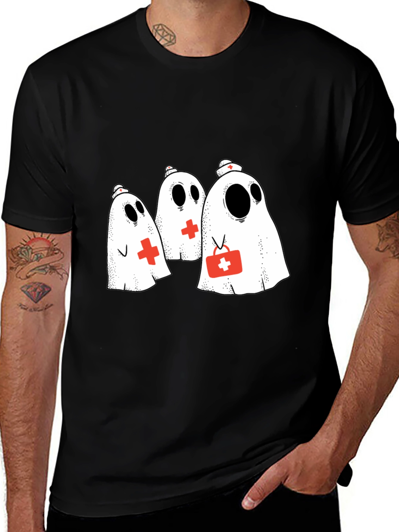 Variant 15 of Nurse Ghost Graphic T-Shirt