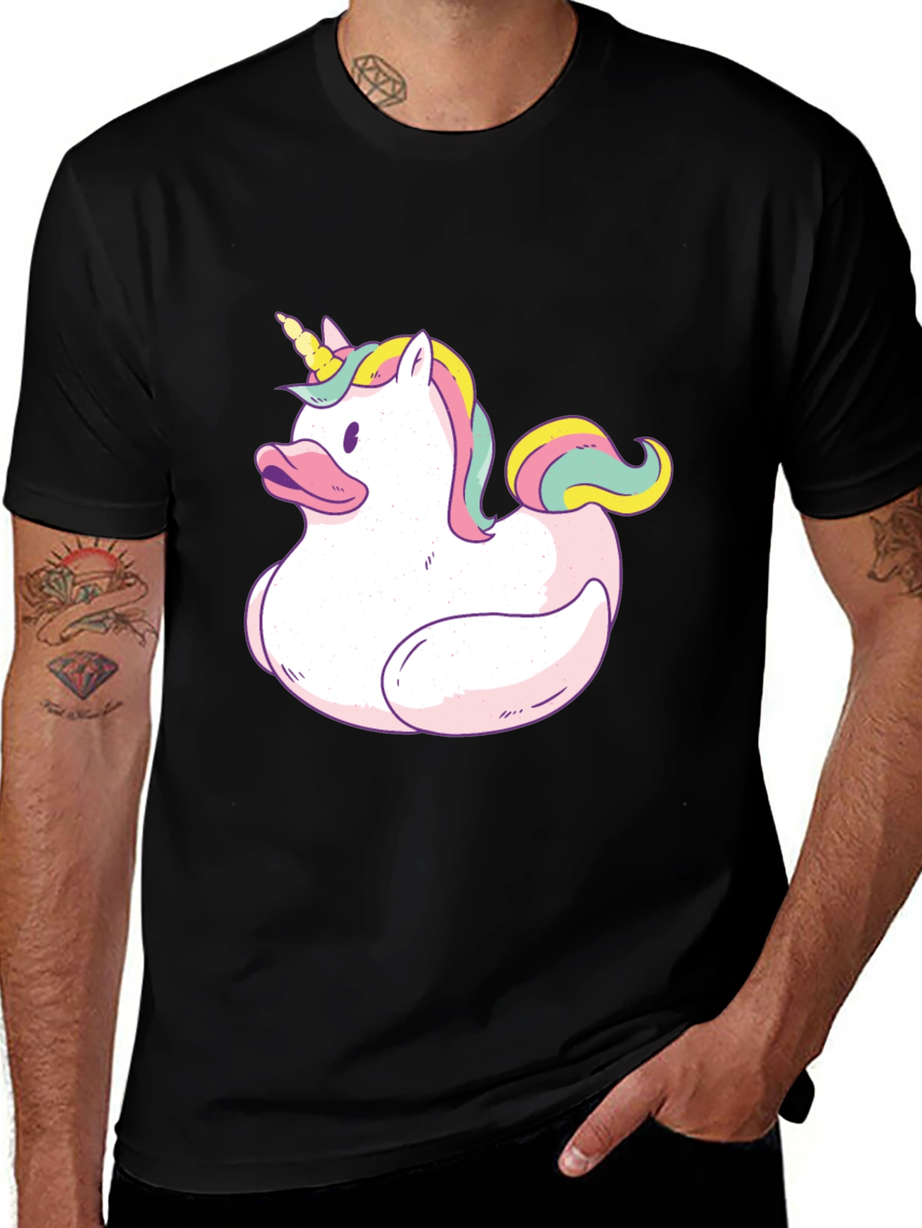 Variant 18 of Unicorn Rubber Duck T-Shirt: Novelty Graphic Tee