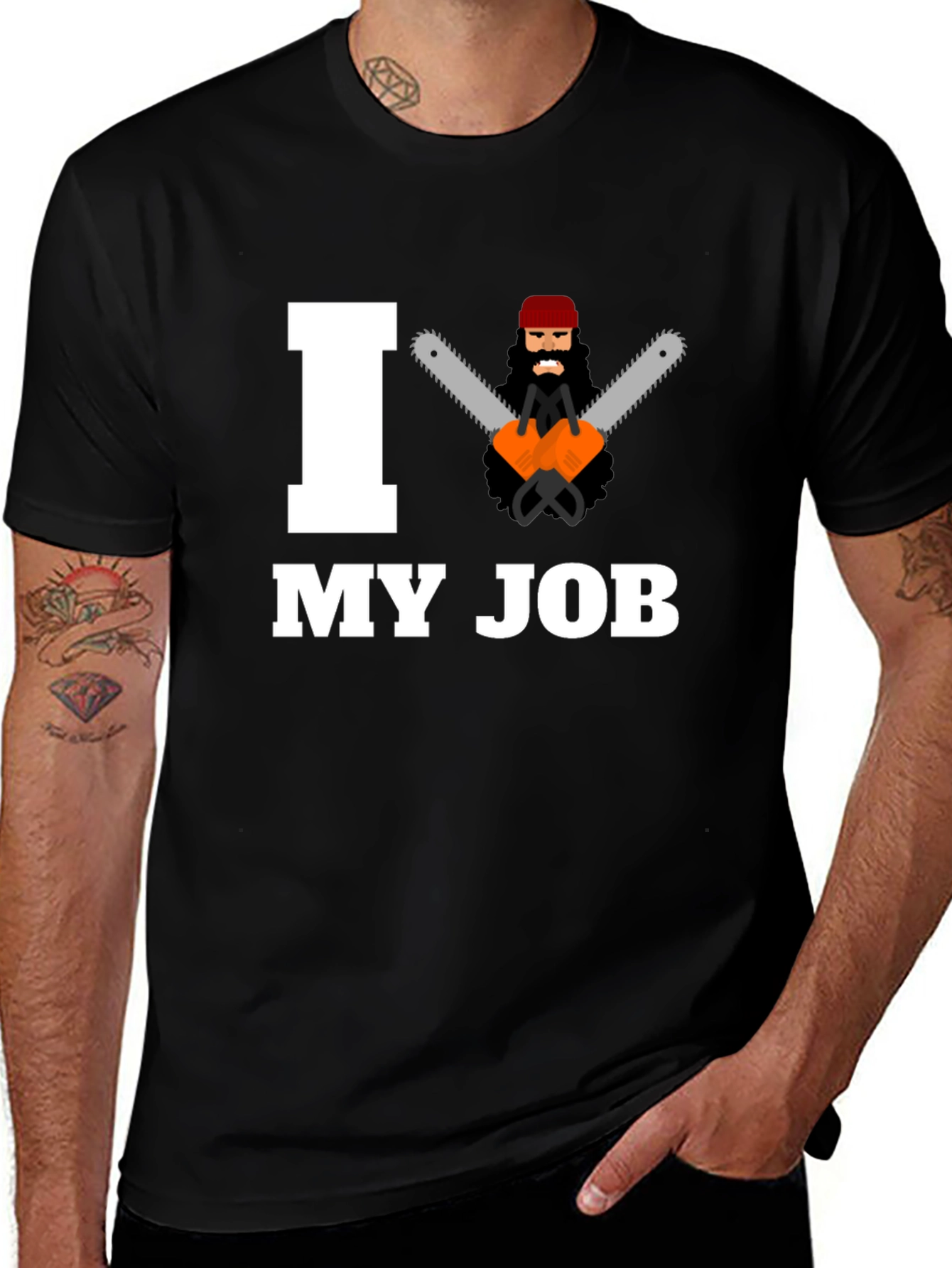 Variant 29 of I Love My Job Lumberjack T-Shirt