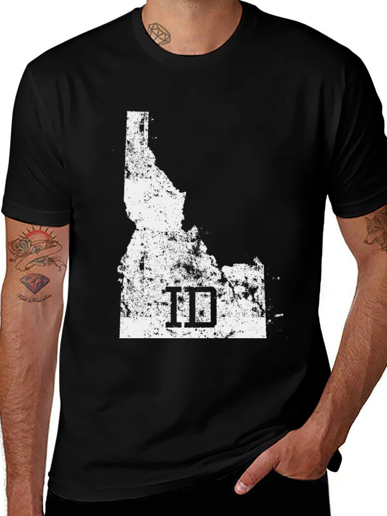 Variant 23 of Idaho State Outline Graphic T-Shirt