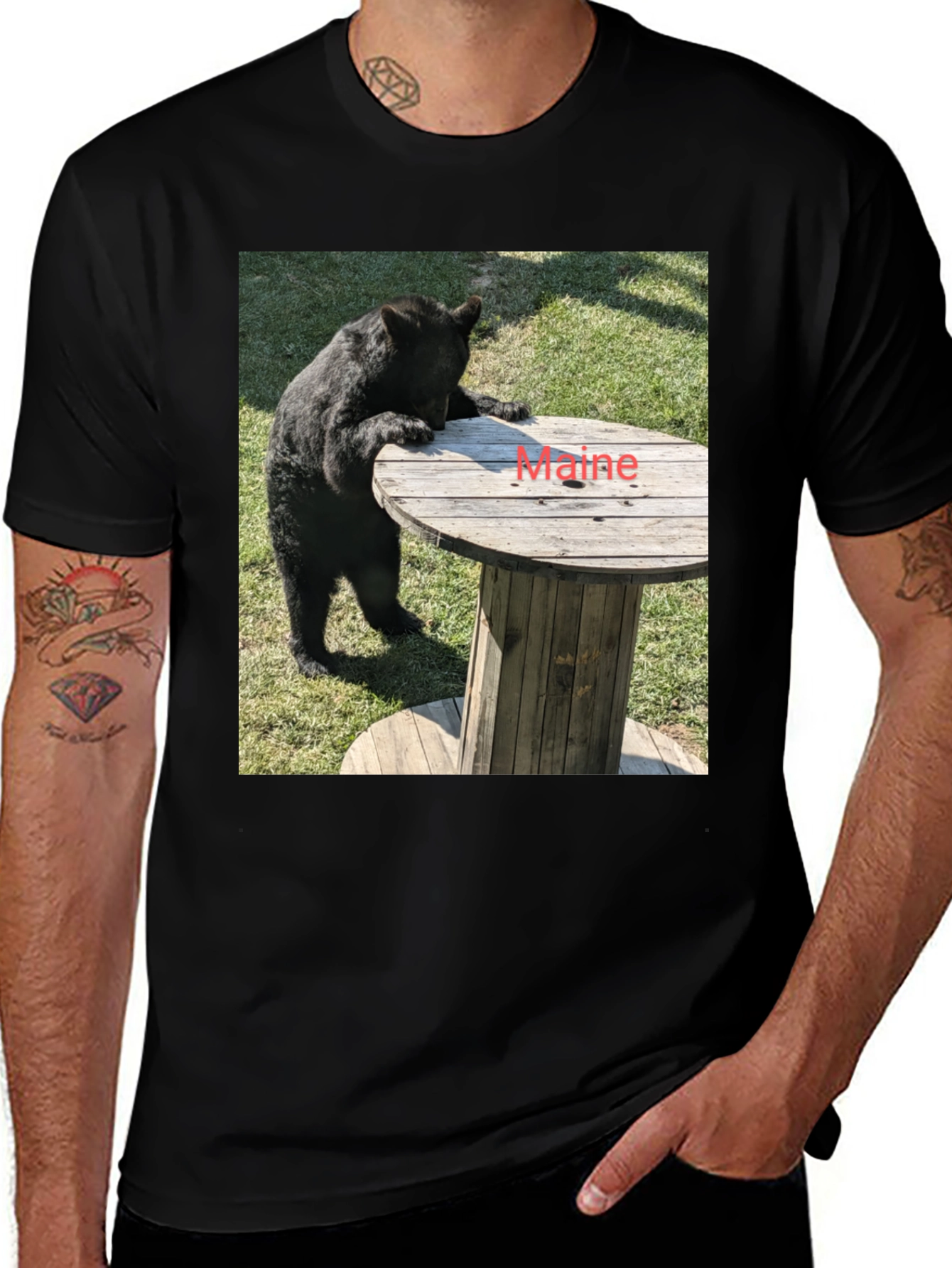 Variant 24 of Bear & Maine Funny Graphic Tee