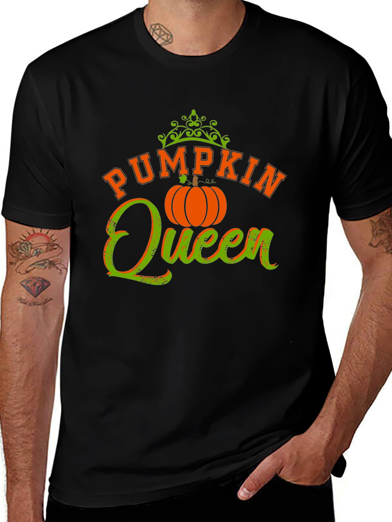 Pumpkin Queen Graphic Tee - Halloween Shirt