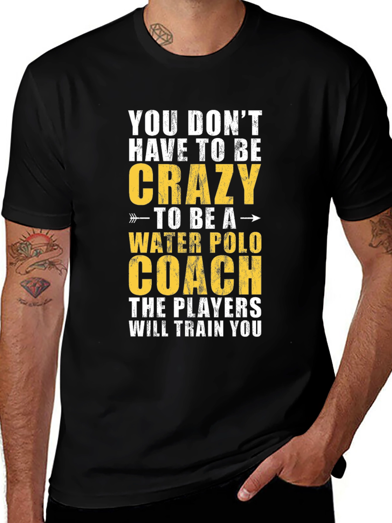 Variant 13 of Crazy Water Polo Coach T-Shirt