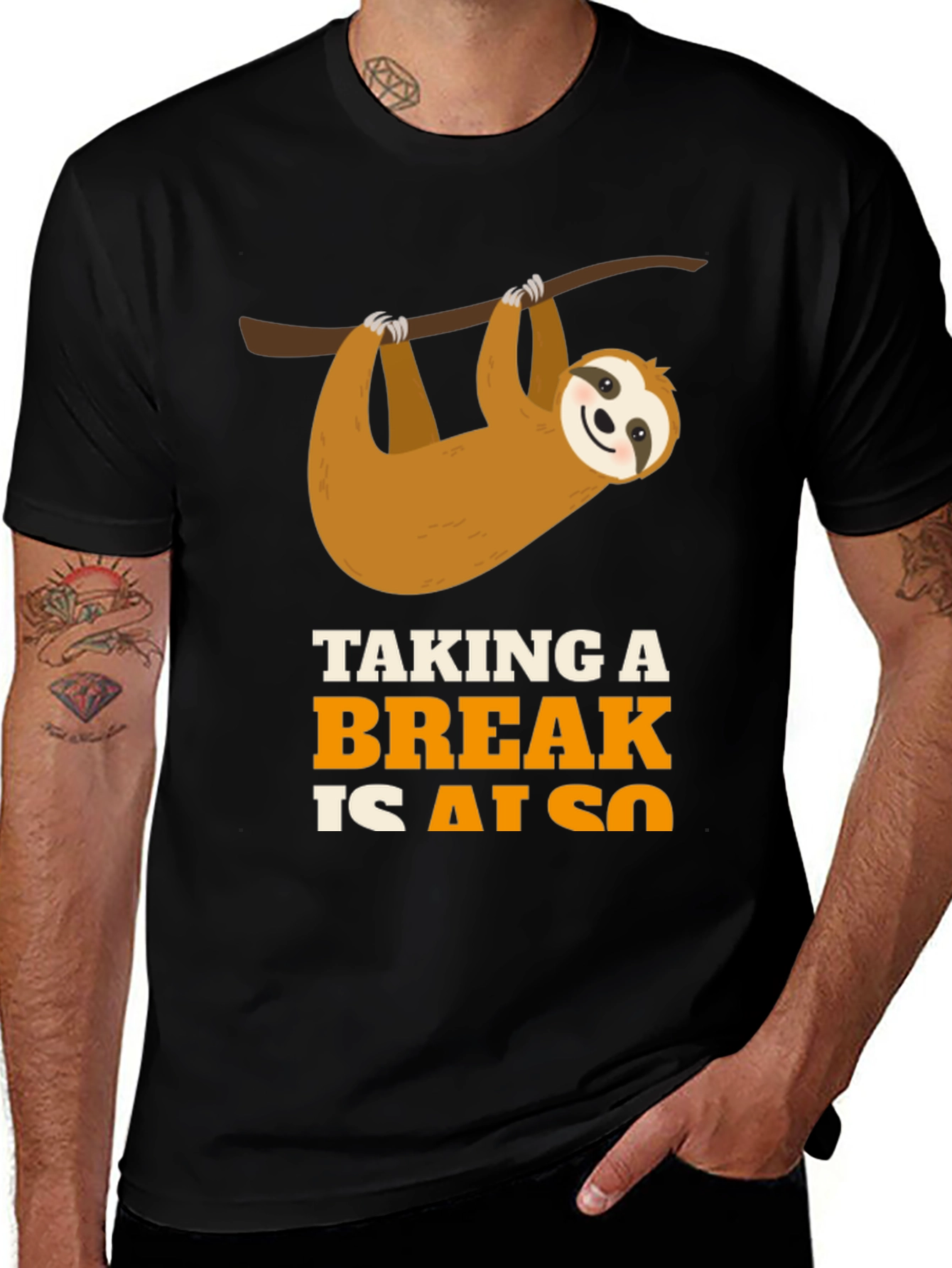 Variant 2 of Sloth Taking a Break Graphic T-Shirt