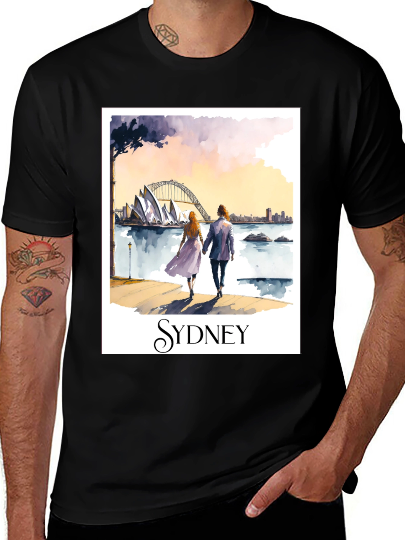 Sydney Opera House Scenic Graphic T-Shirt