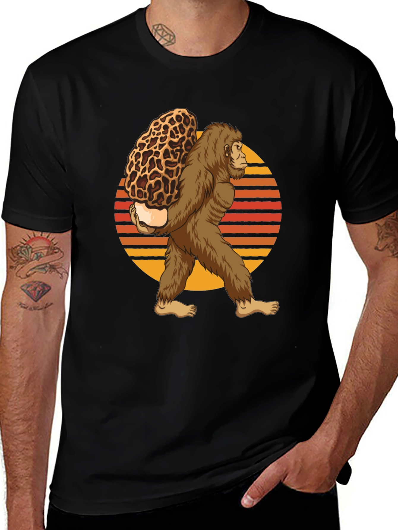 Bigfoot Morel Mushroom T-Shirt