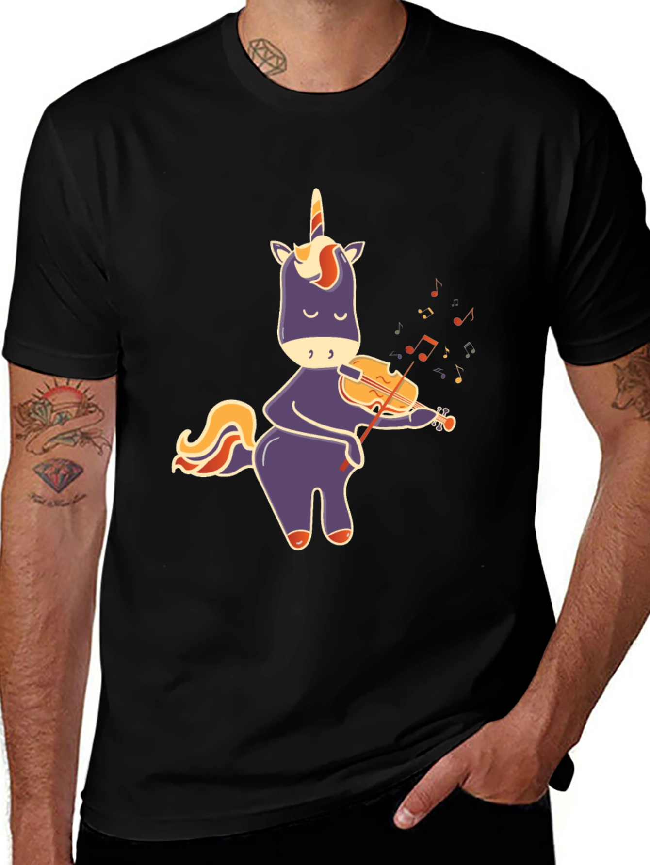 Variant 11 of Unicorn Playing Violin T-Shirt