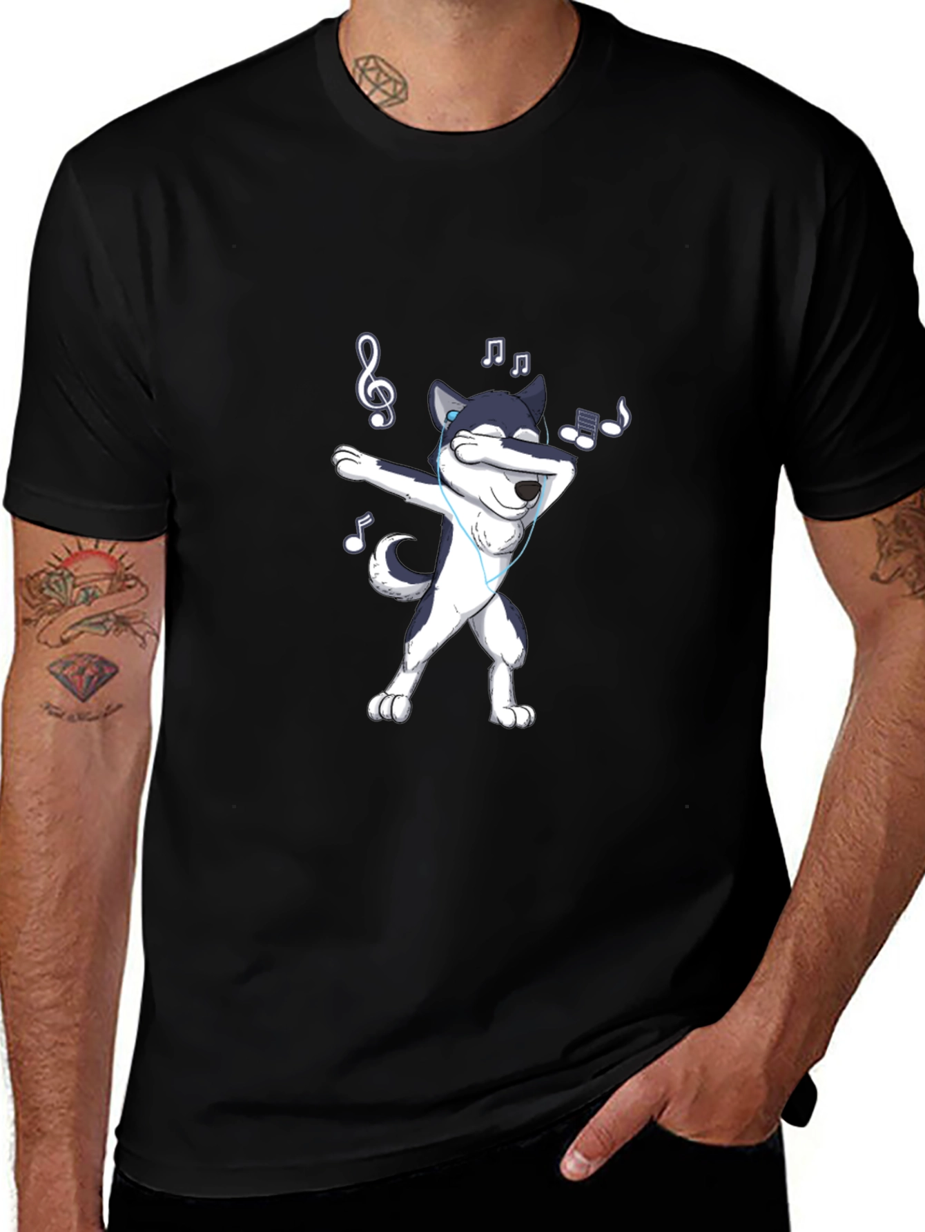 Variant 9 of Dabbing Dog Graphic Tee - Cool Animal Lover Shirt