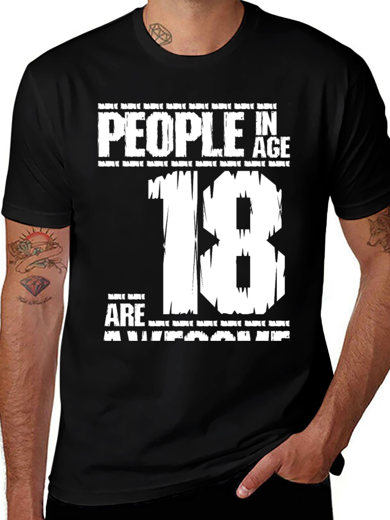 Variant 13 of People in Age 18 Are Awesome T-Shirt