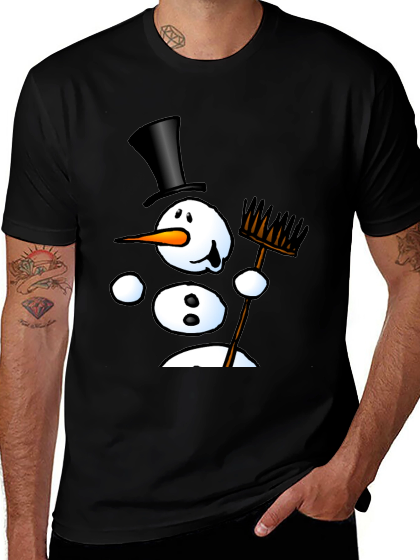 Variant 27 of Snowman Graphic Tee - Holiday Fun!