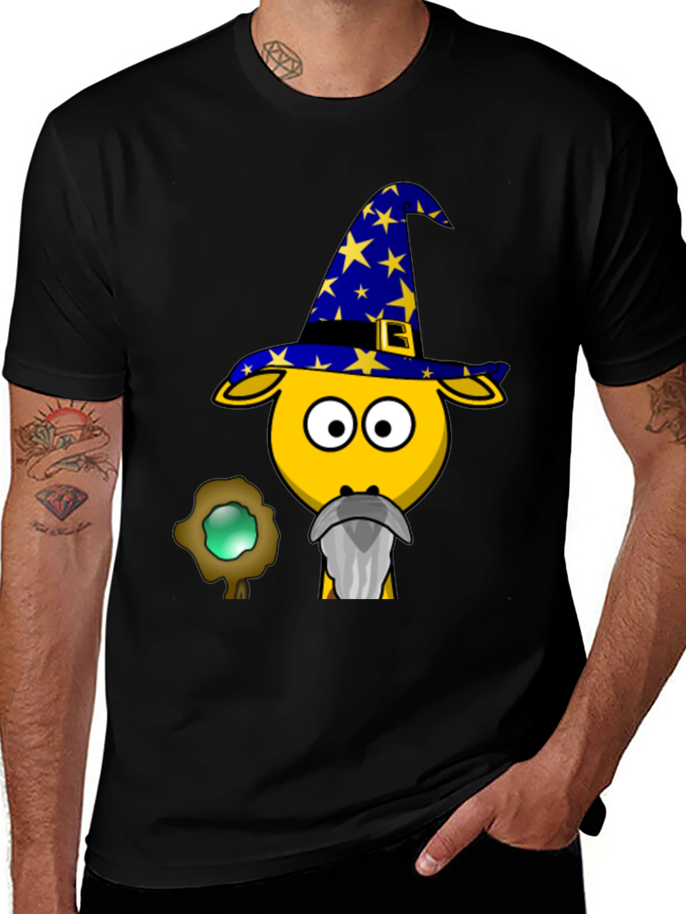 Variant 5 of Wizard Goat T-Shirt - Funny Cartoon Tee