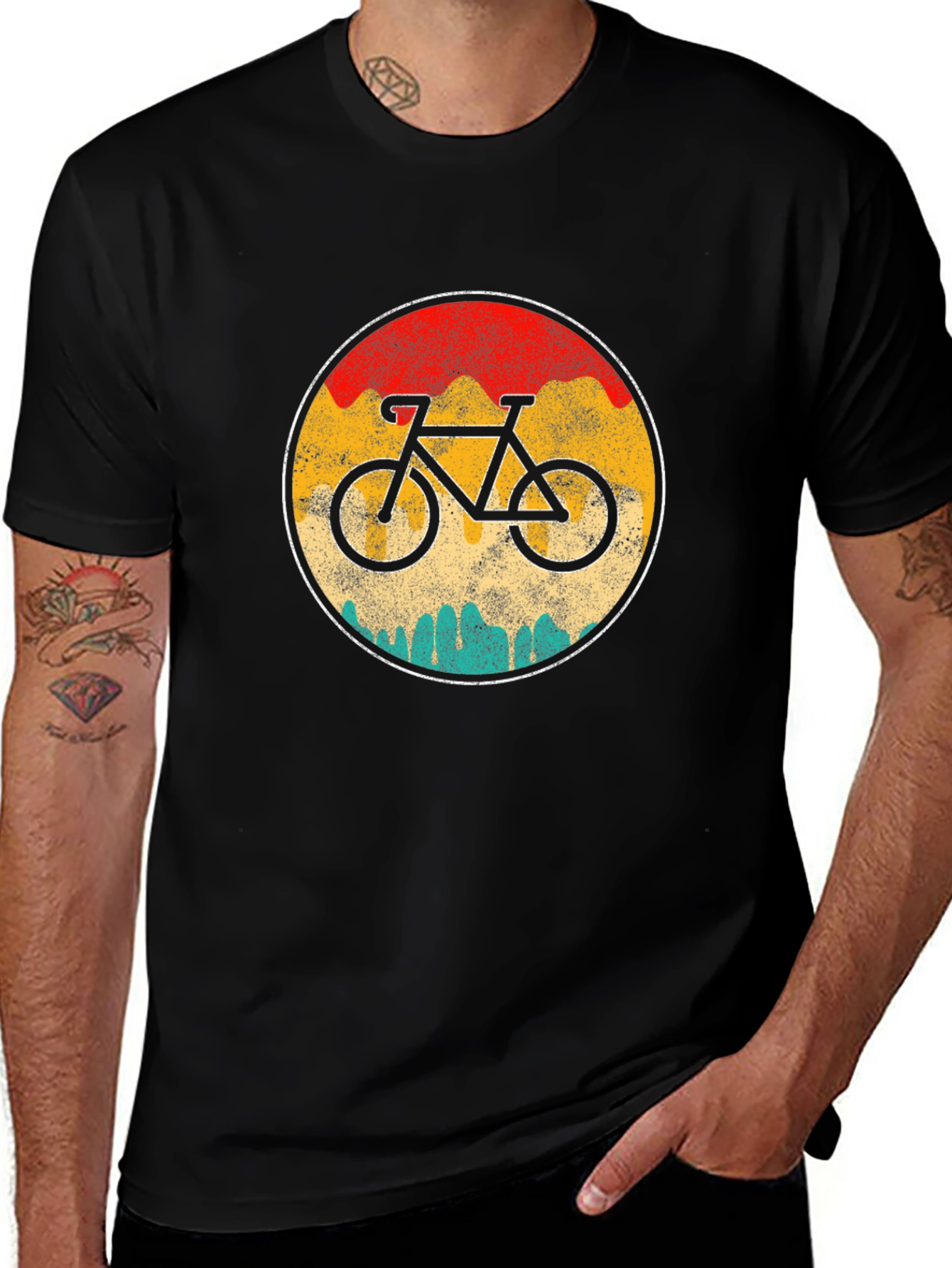 Vintage Bike Graphic Tee - Retro Cycling Shirt