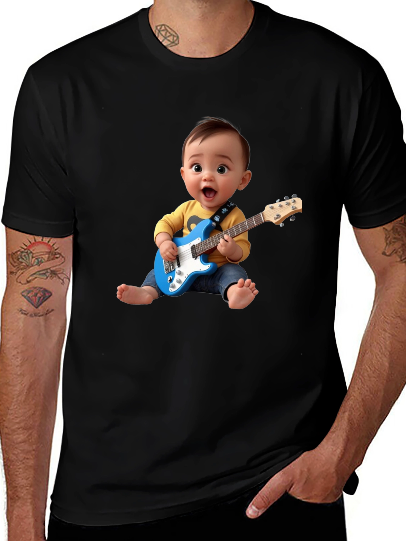 Baby Guitarist T-Shirt: Rock Star Style