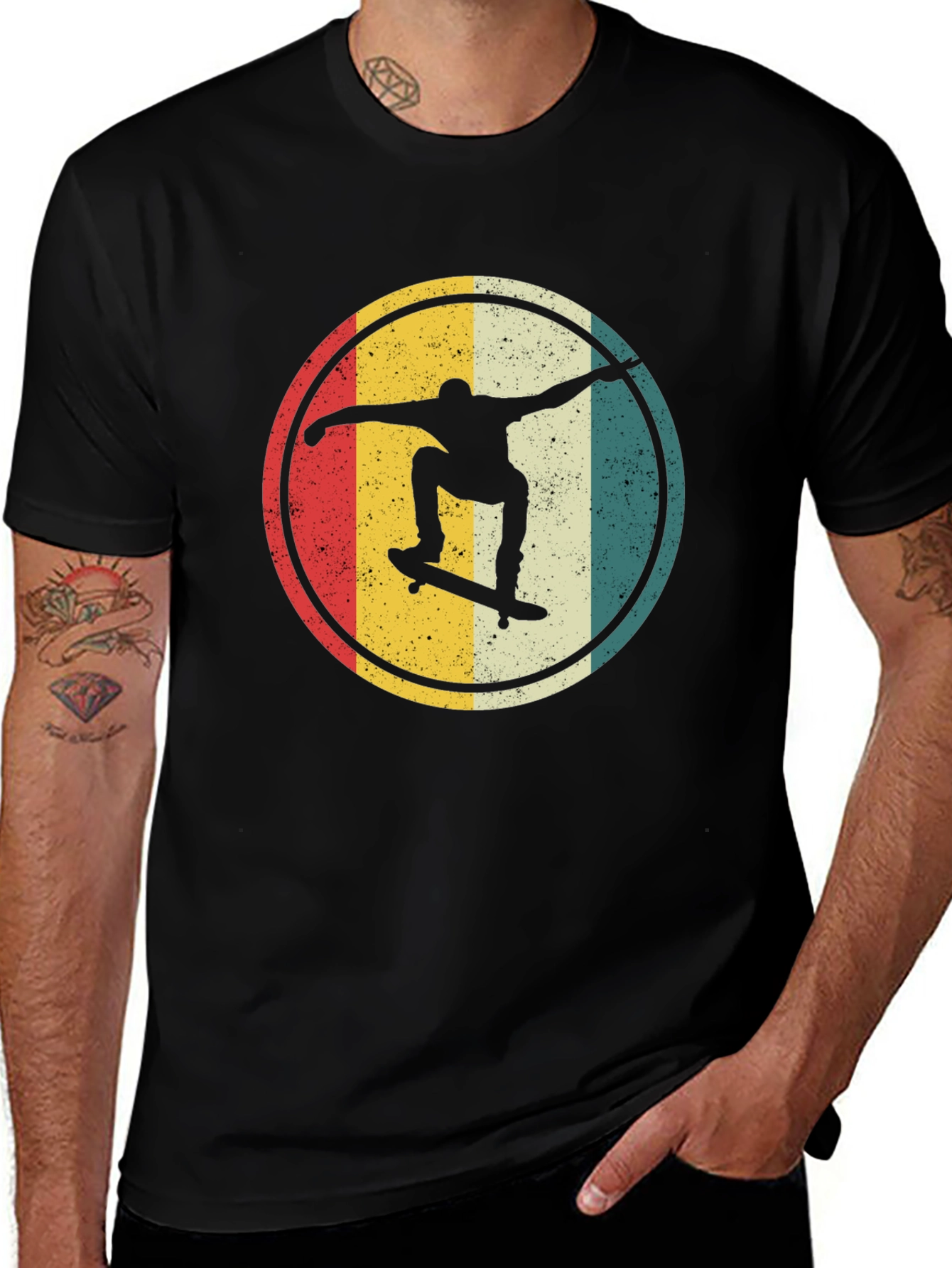 Variant 18 of Retro Skateboarder T-Shirt - Vintage Style