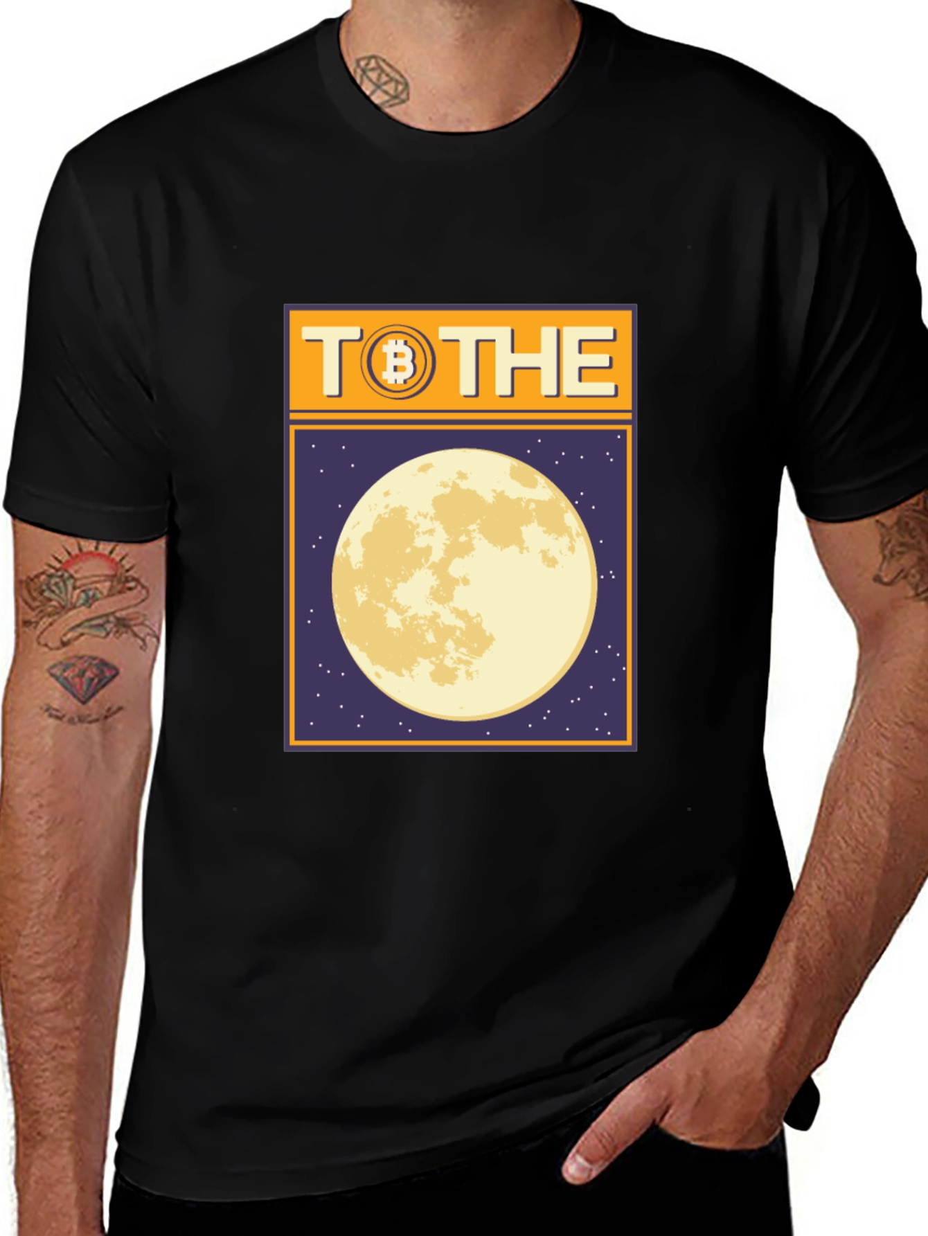 Variant 20 of Bitcoin To The Moon Graphic T-Shirt