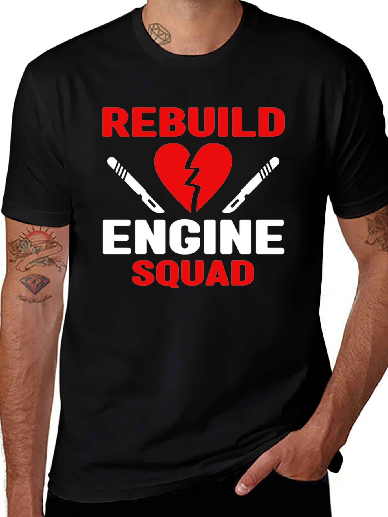 Variant 16 of Rebuild Engine Squad Graphic Tee
