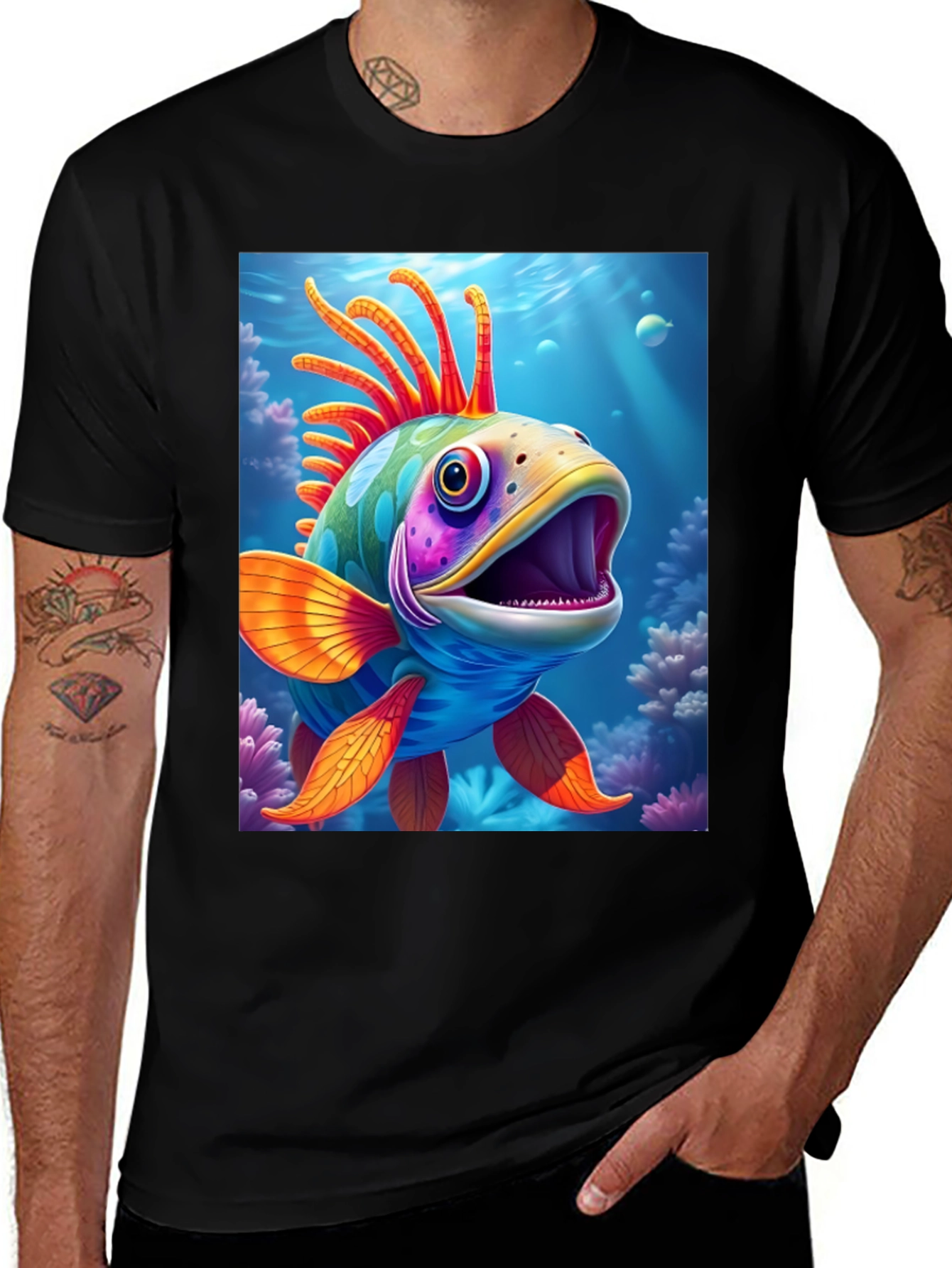Variant 18 of Funky Fish Graphic Tee