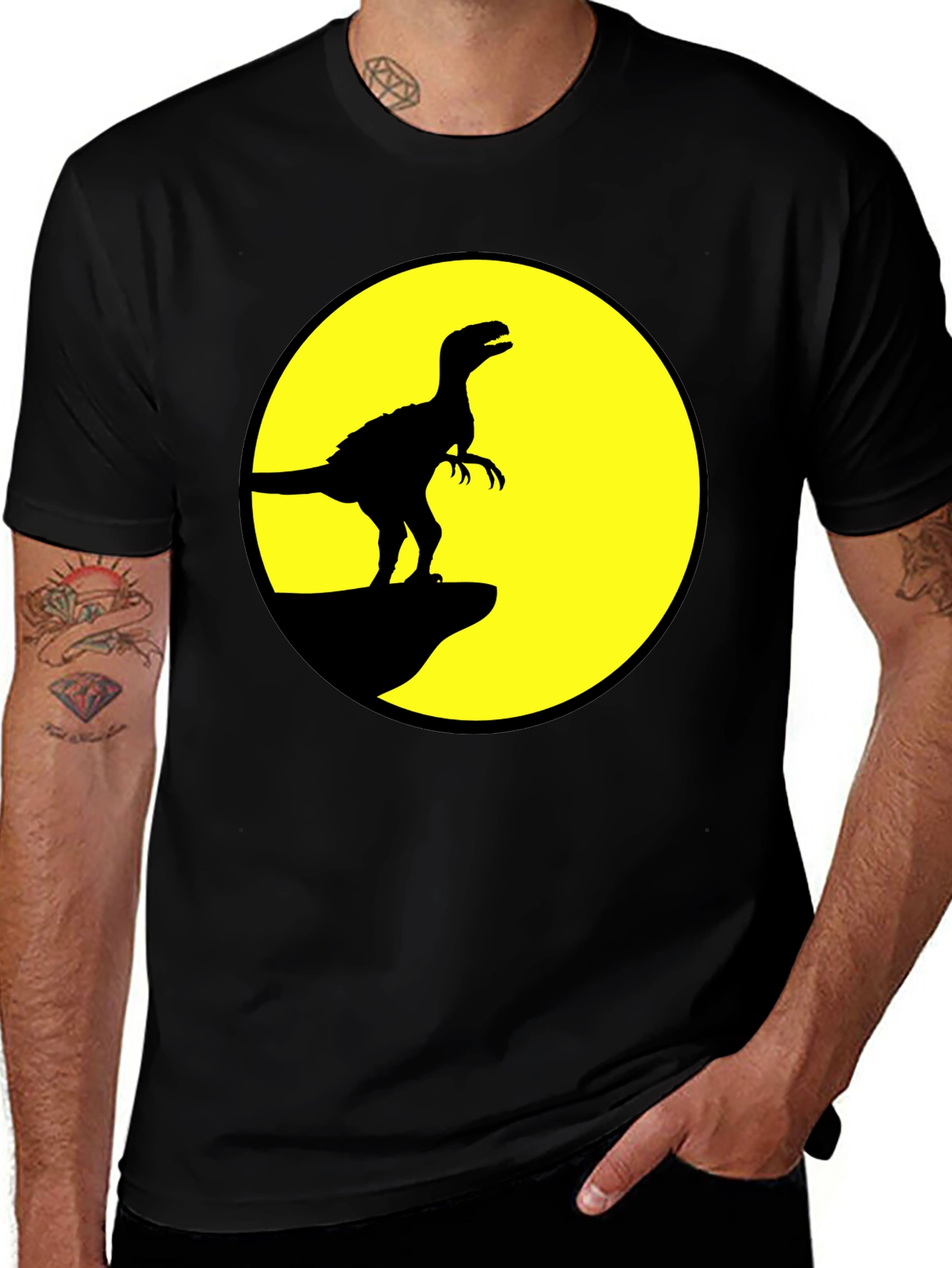 Variant 14 of Dinosaur Silhouette T-Shirt - Jurassic Style