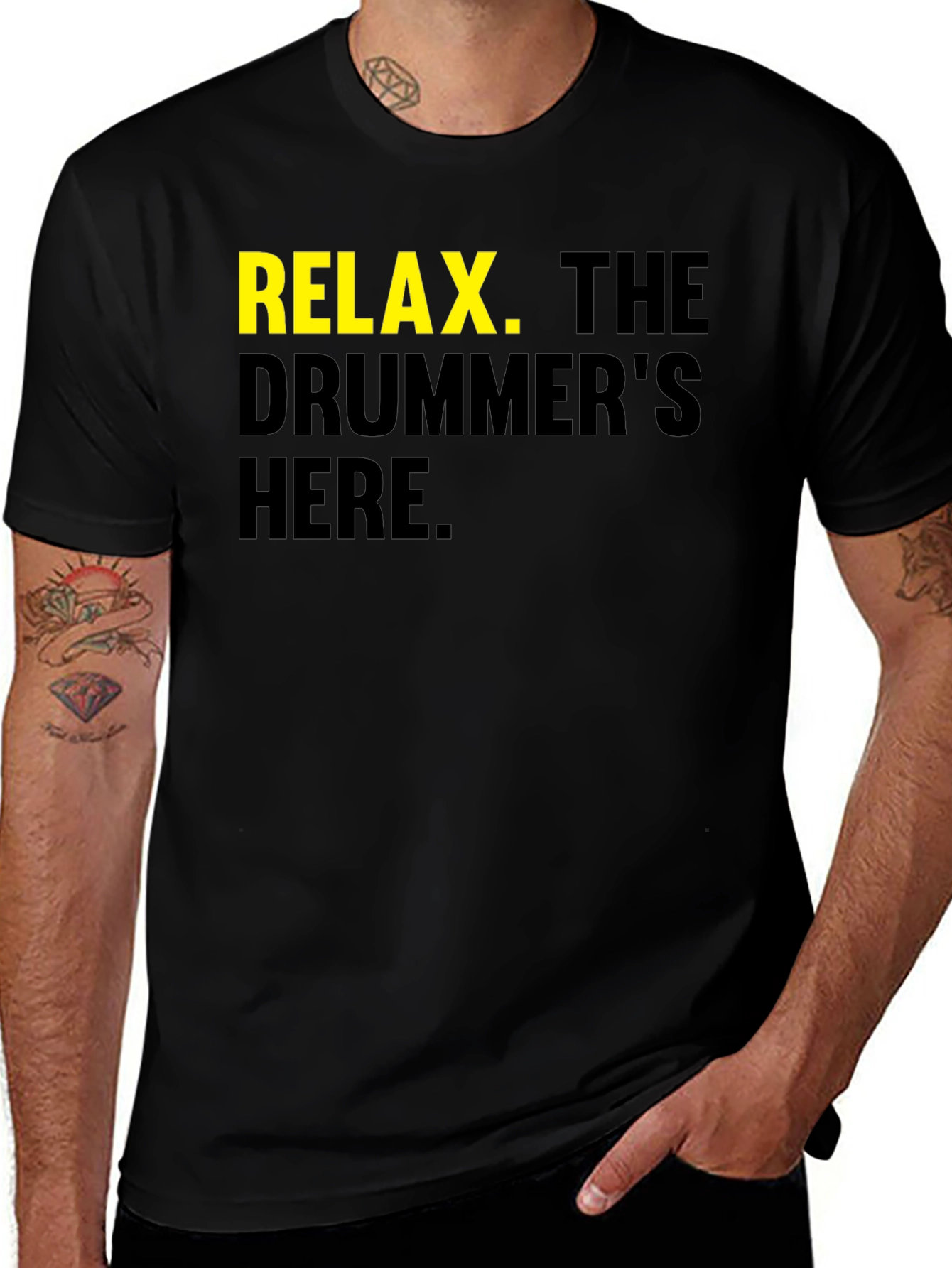 Variant 4 of Relax The Drummer's Here - Graphic Tee
