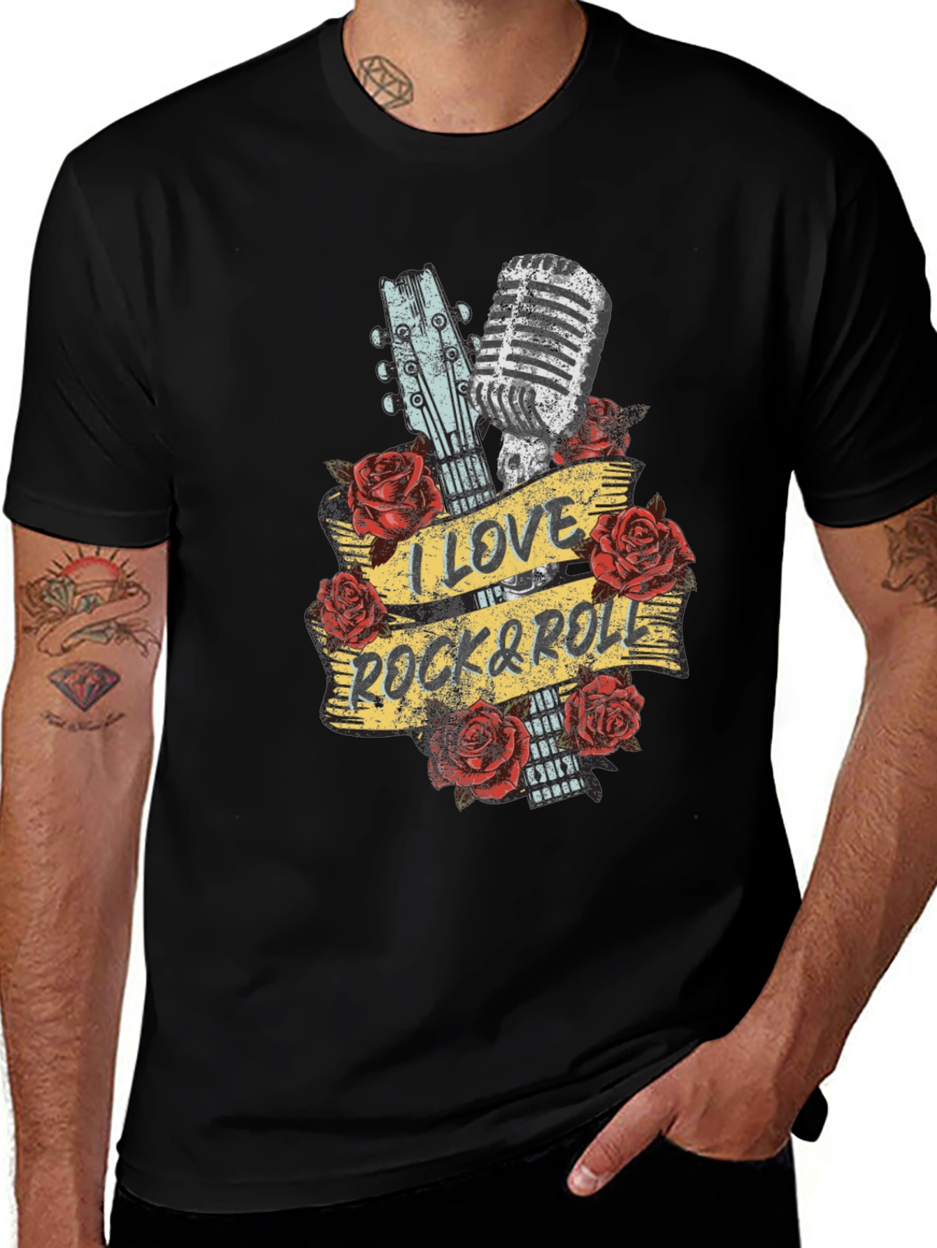 Variant 24 of I Love Rock & Roll Graphic T-Shirt