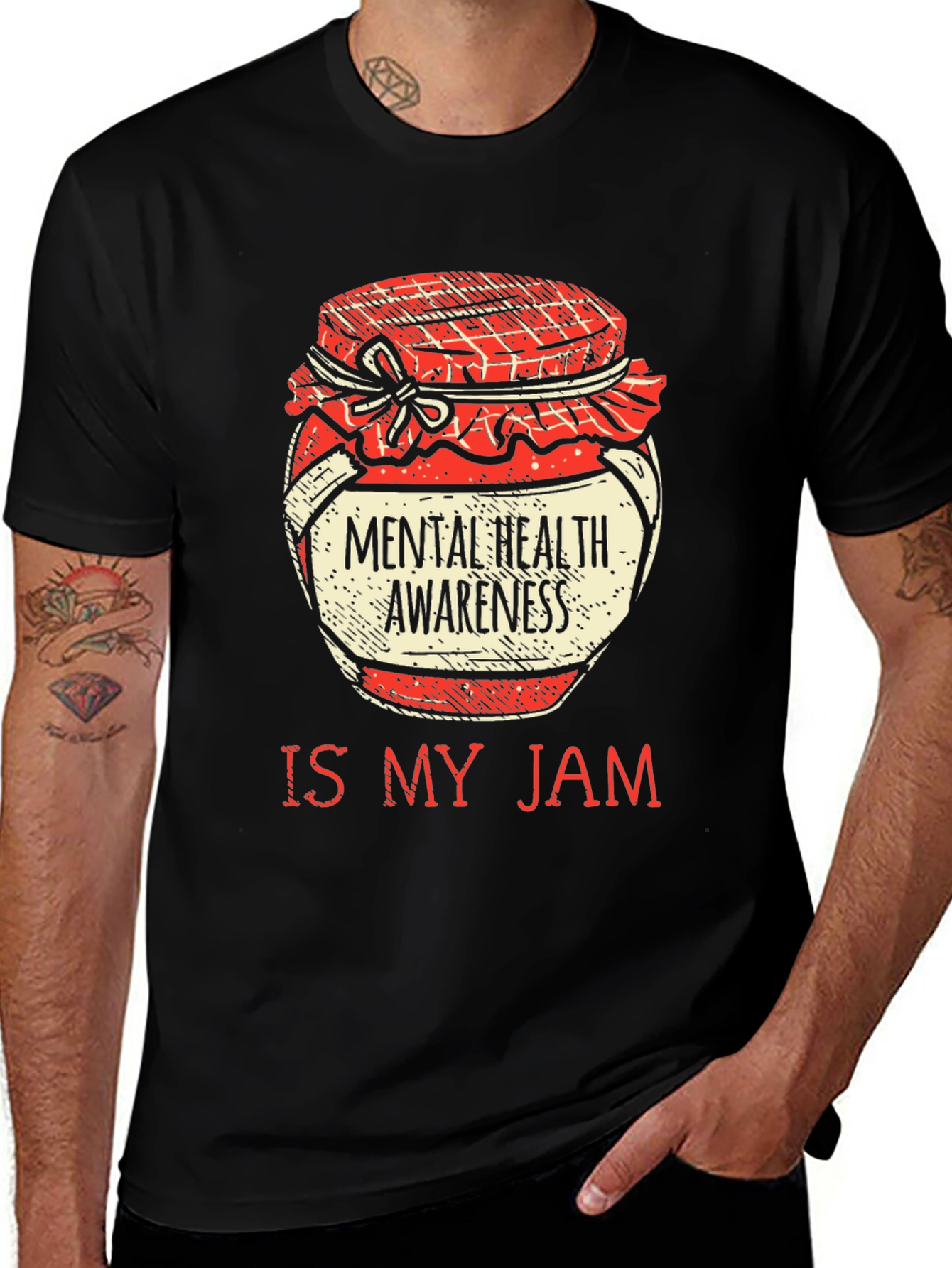 Variant 17 of Mental Health Awareness Is My Jam T-Shirt