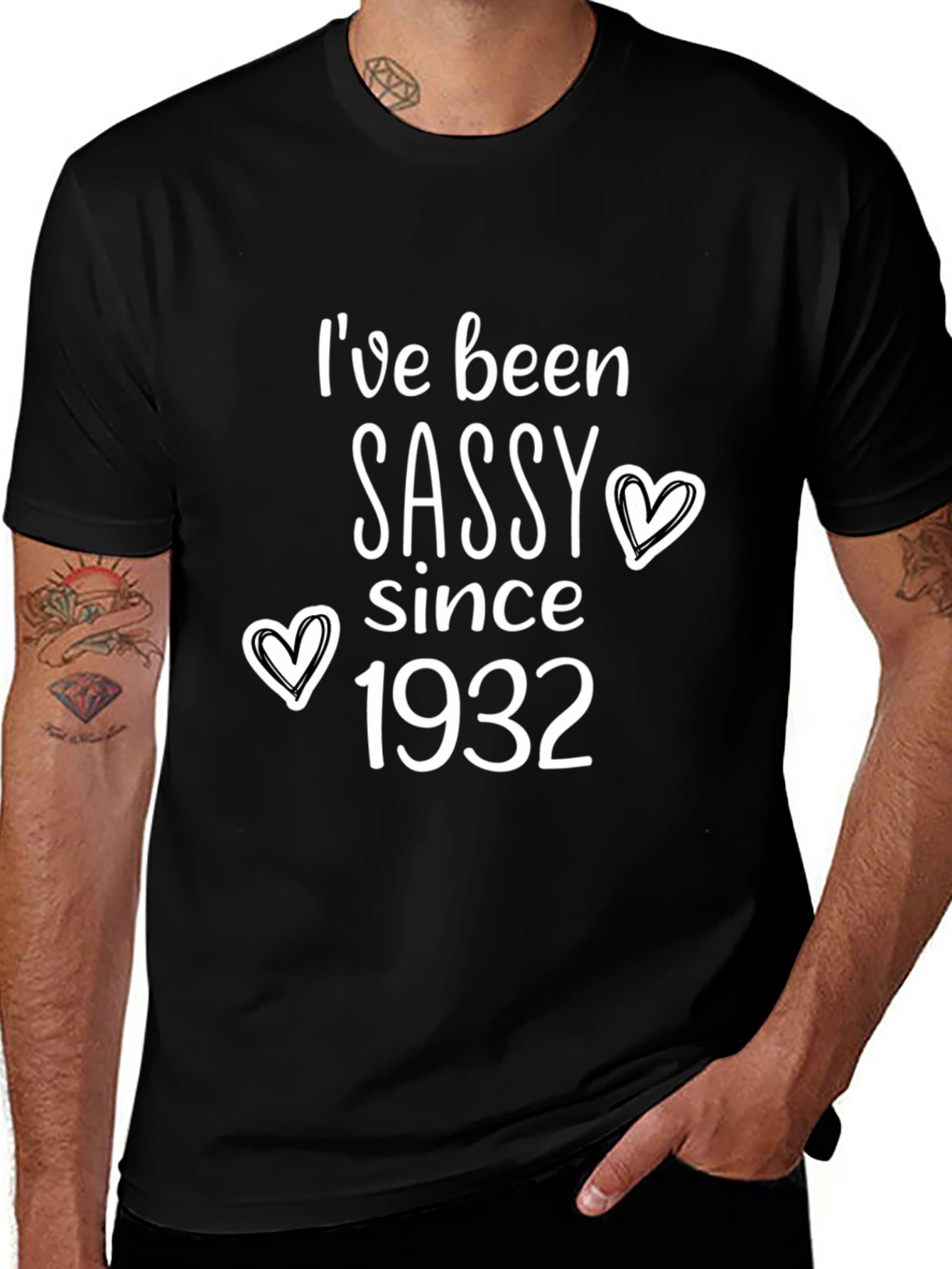 Variant 8 of Sassy Since 1932 T-Shirt - Retro Birthday Tee