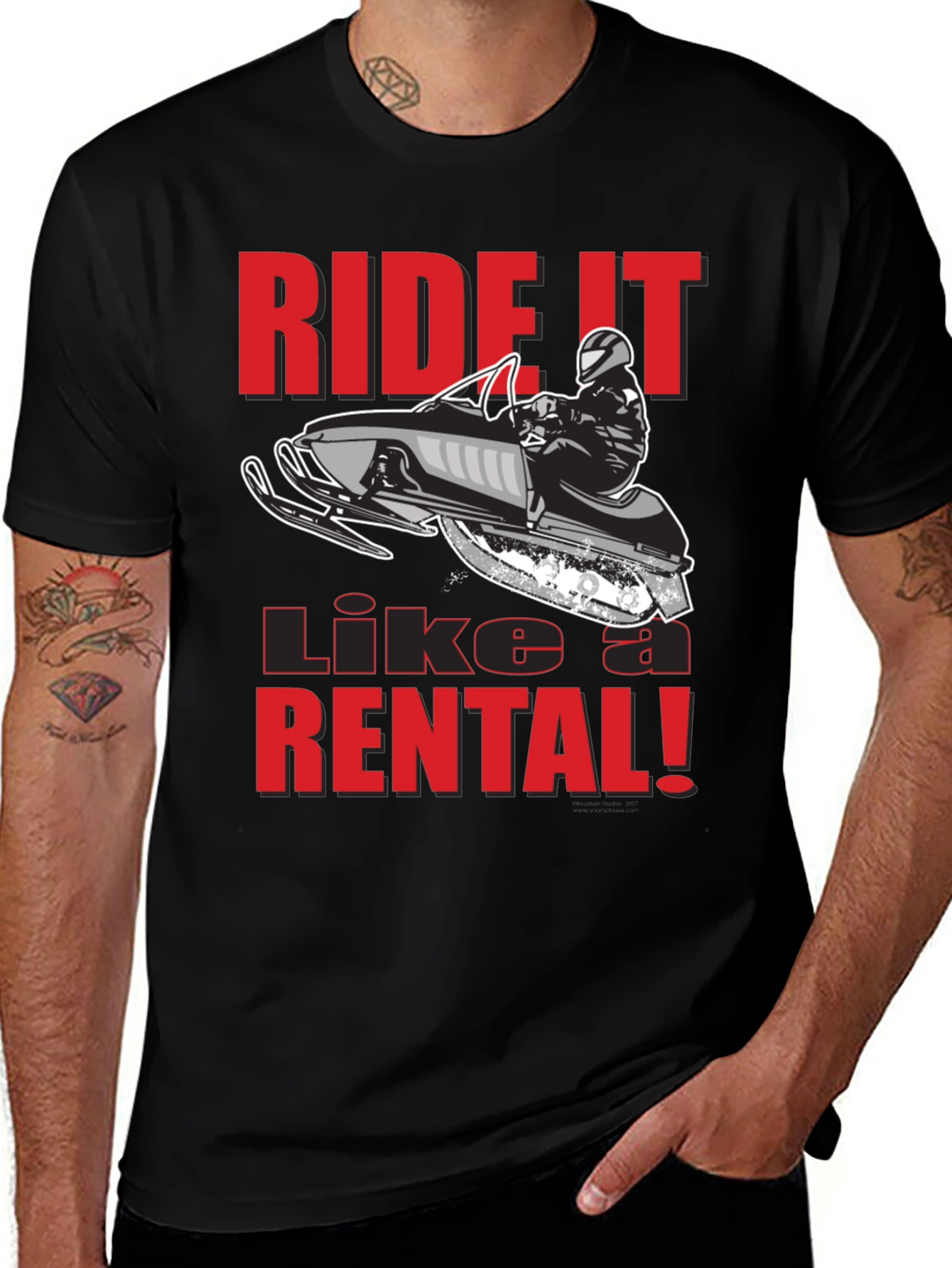 Variant 18 of Ride It Like A Rental T-Shirt