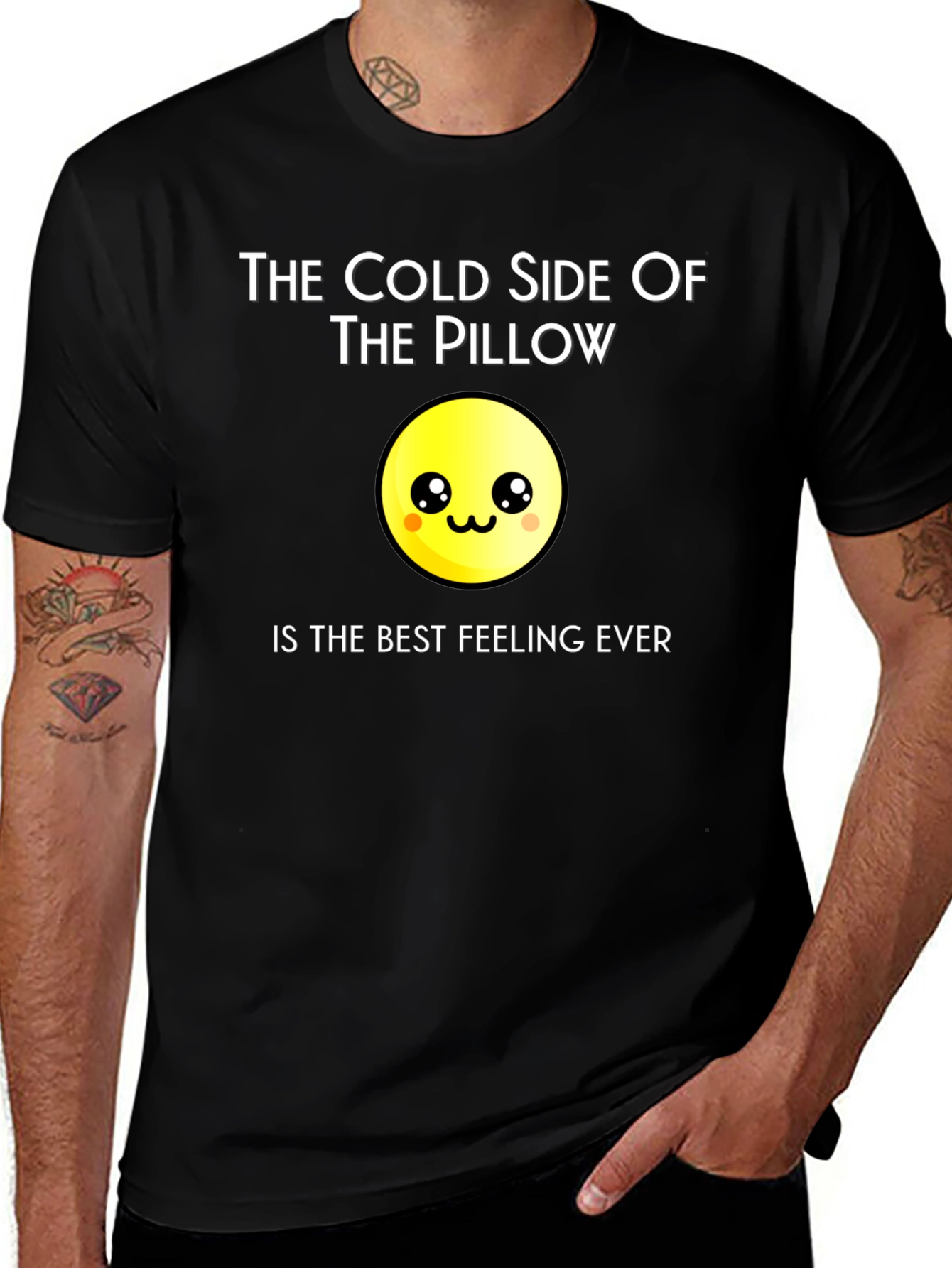 Variant 25 of Cold Side of Pillow Graphic Tee - Soft Cotton Comfort