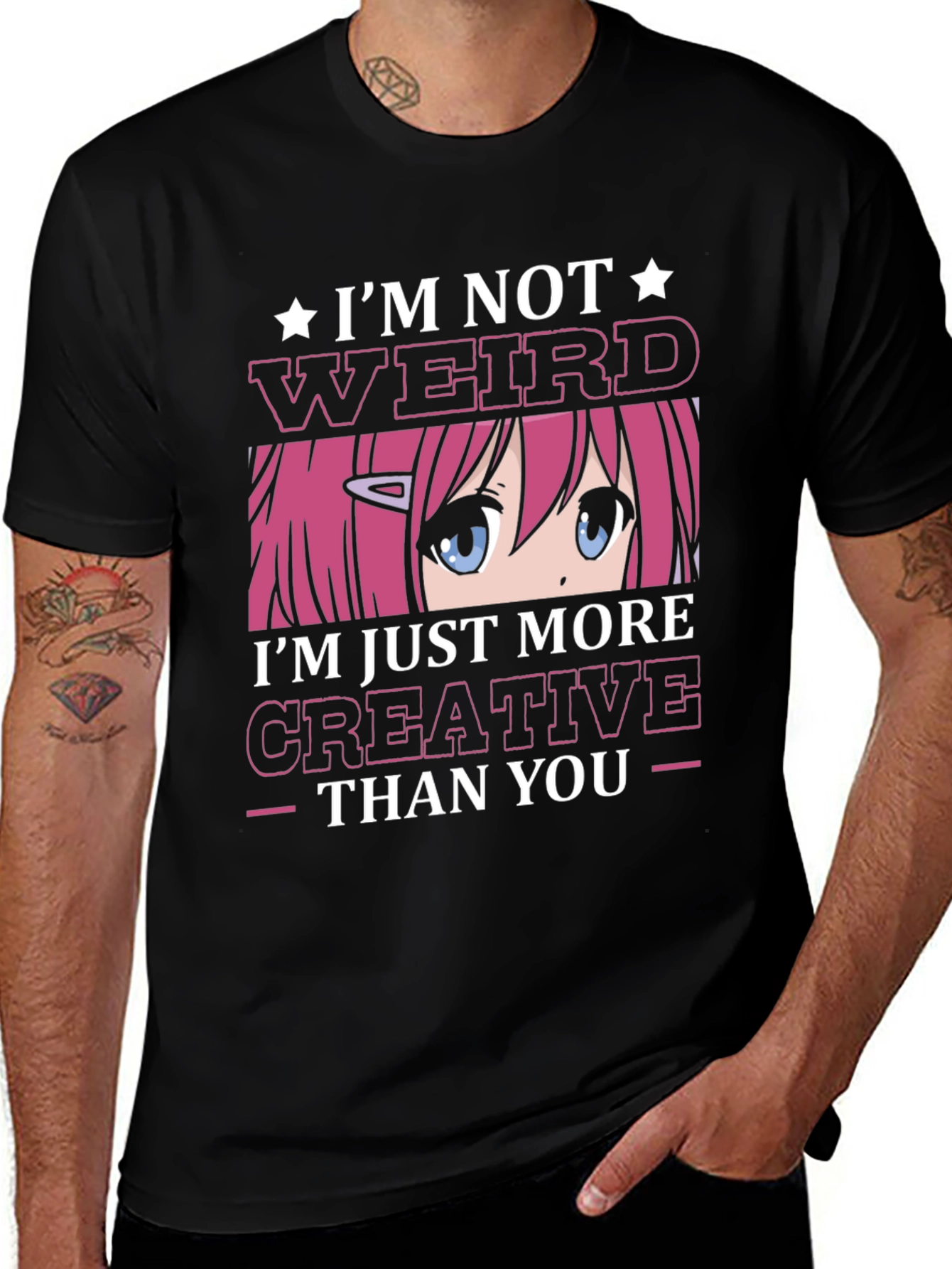 Variant 26 of I'm Not Weird Creative Anime T-Shirt