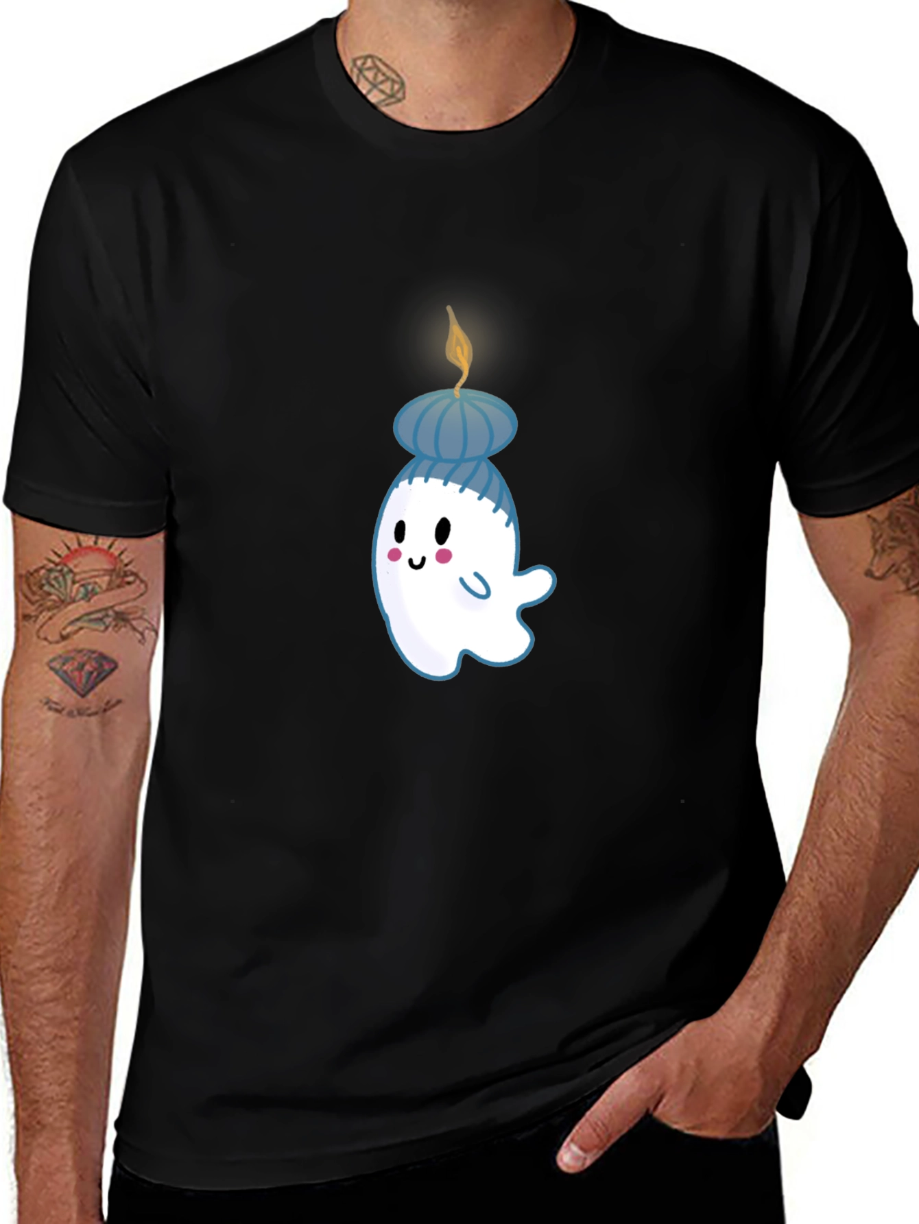 Variant 24 of Ghost Candle T-Shirt - Cute & Unique