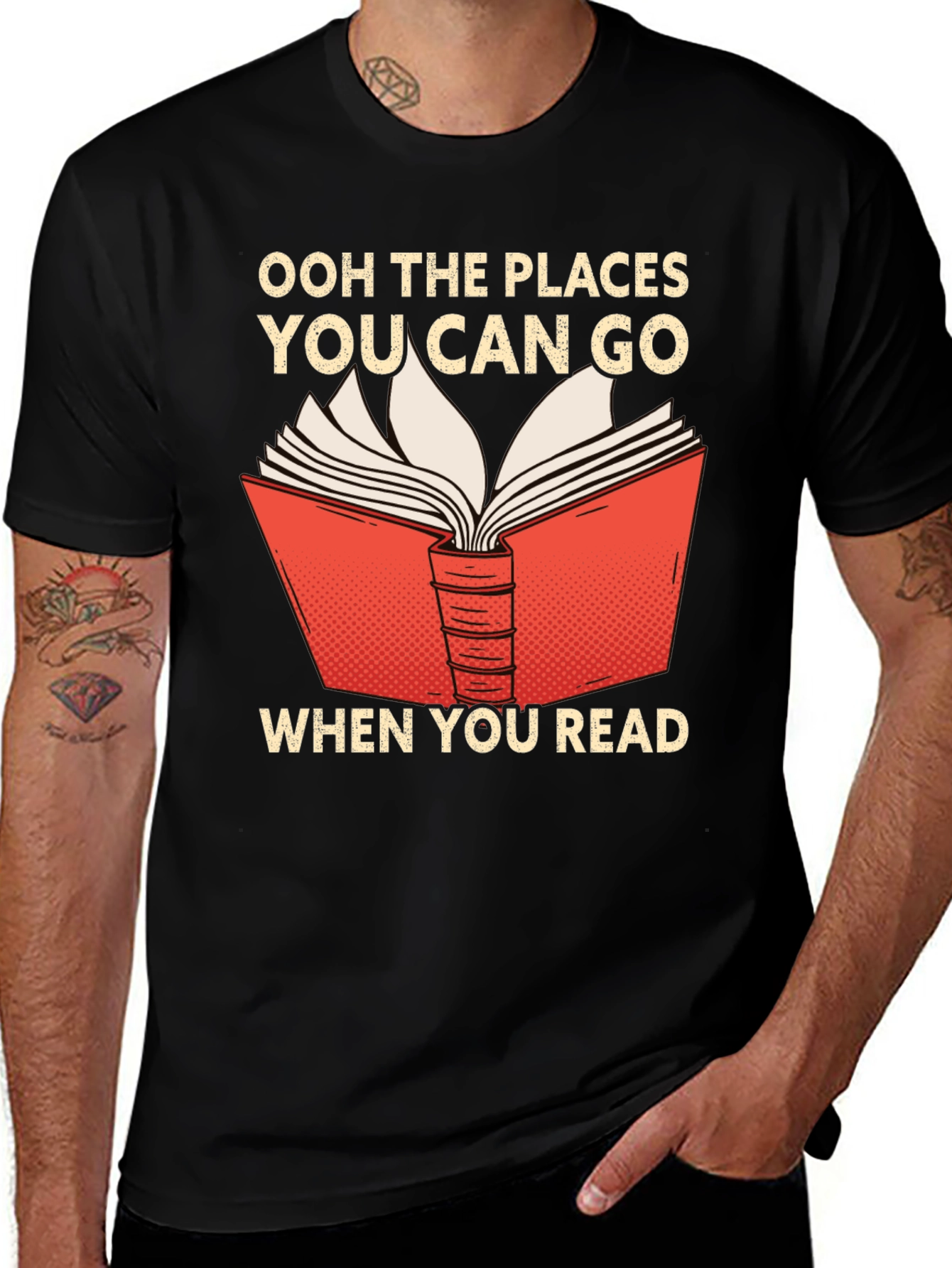 Variant 21 of Ooh the Places You Can Go Black T-Shirt