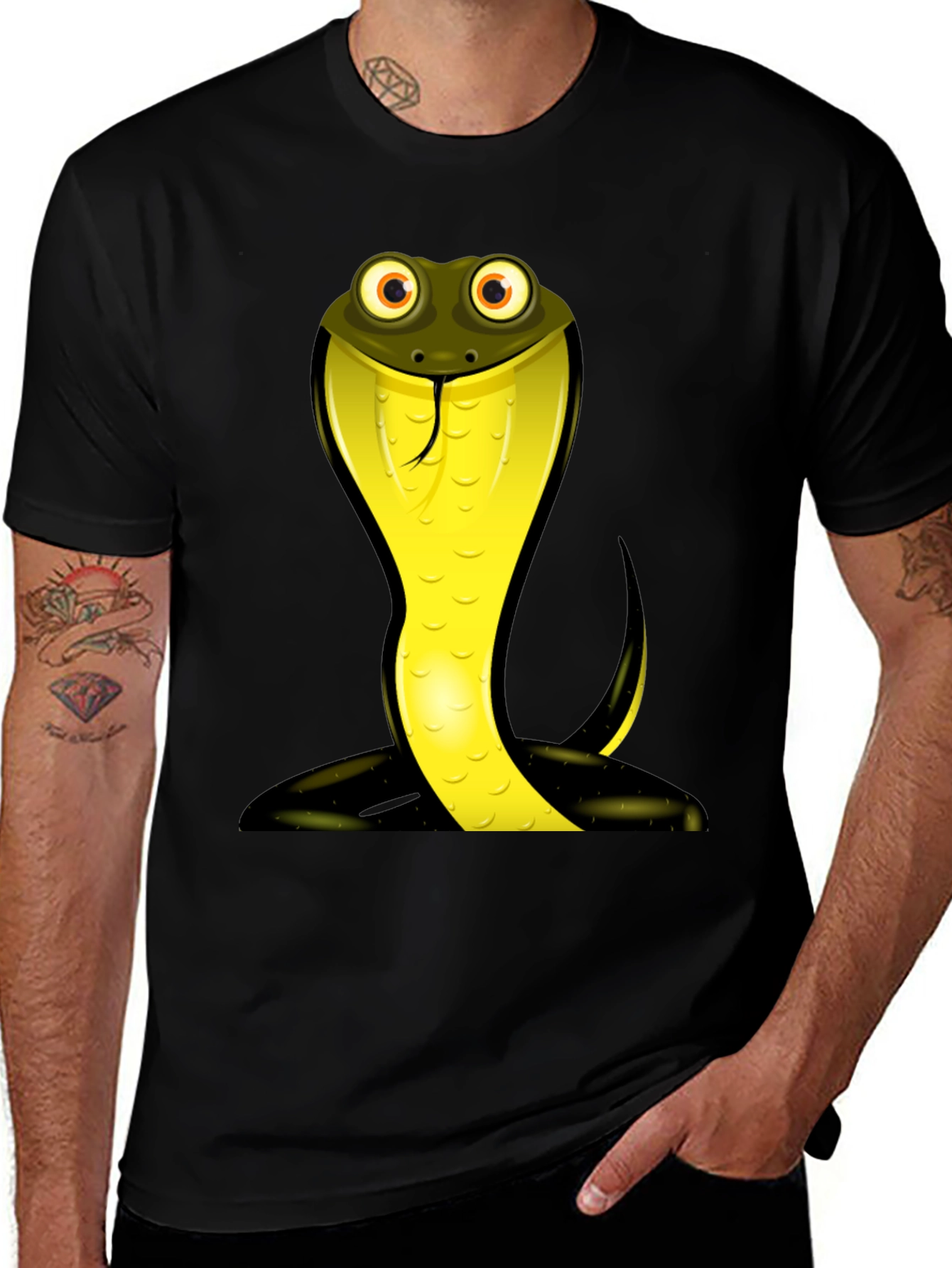 Variant 8 of Cobra Snake Graphic T-Shirt - Unisex Crew Neck Tee