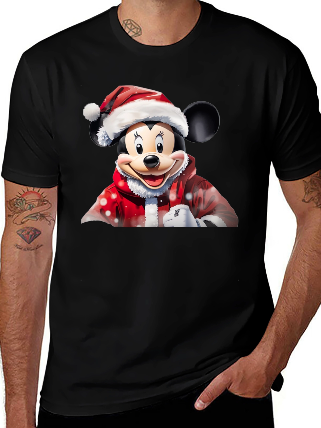 Festive Minnie Mouse Christmas T-Shirt