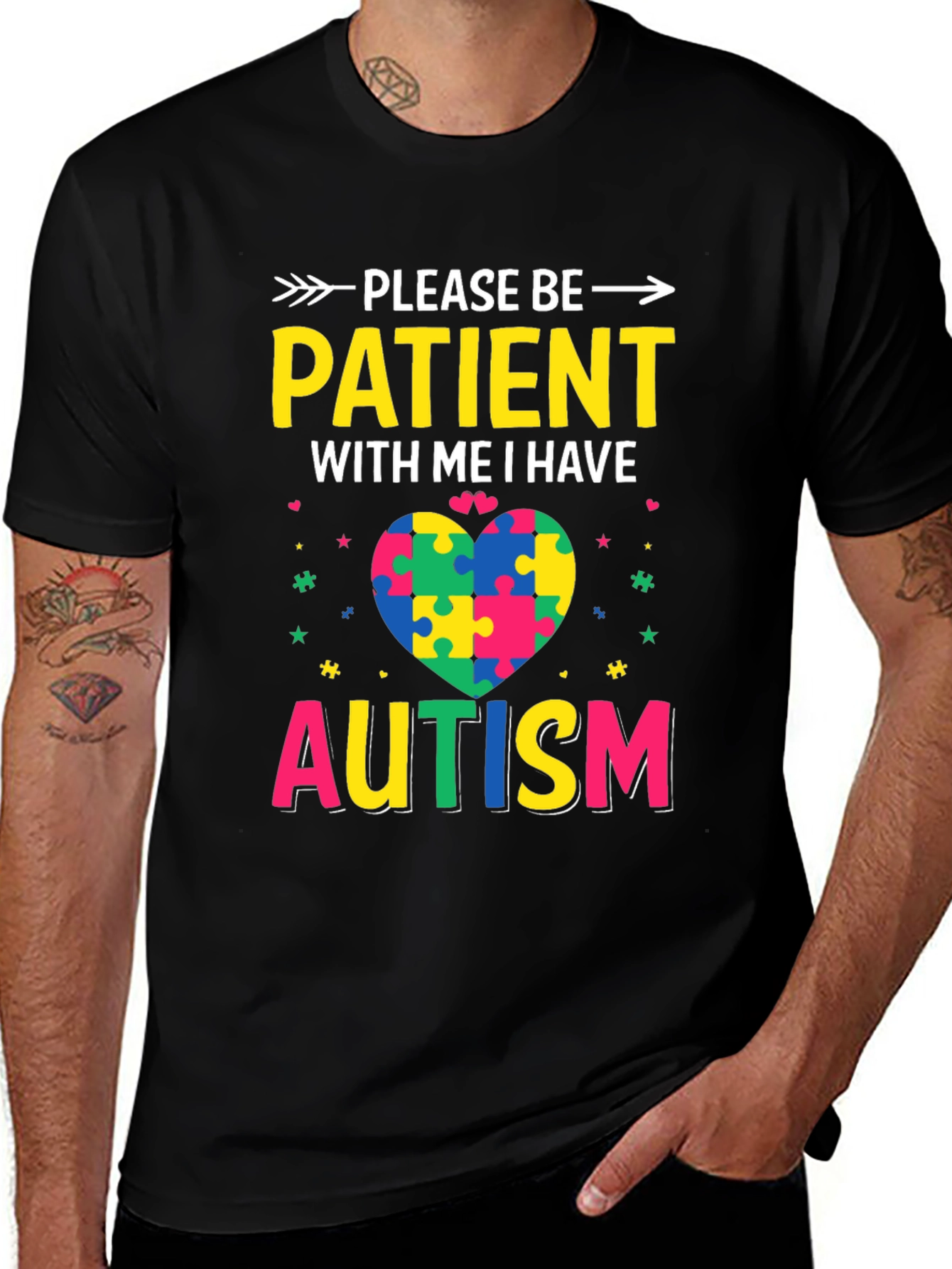 Variant 15 of Autism Awareness T-Shirt: Please Be Patient