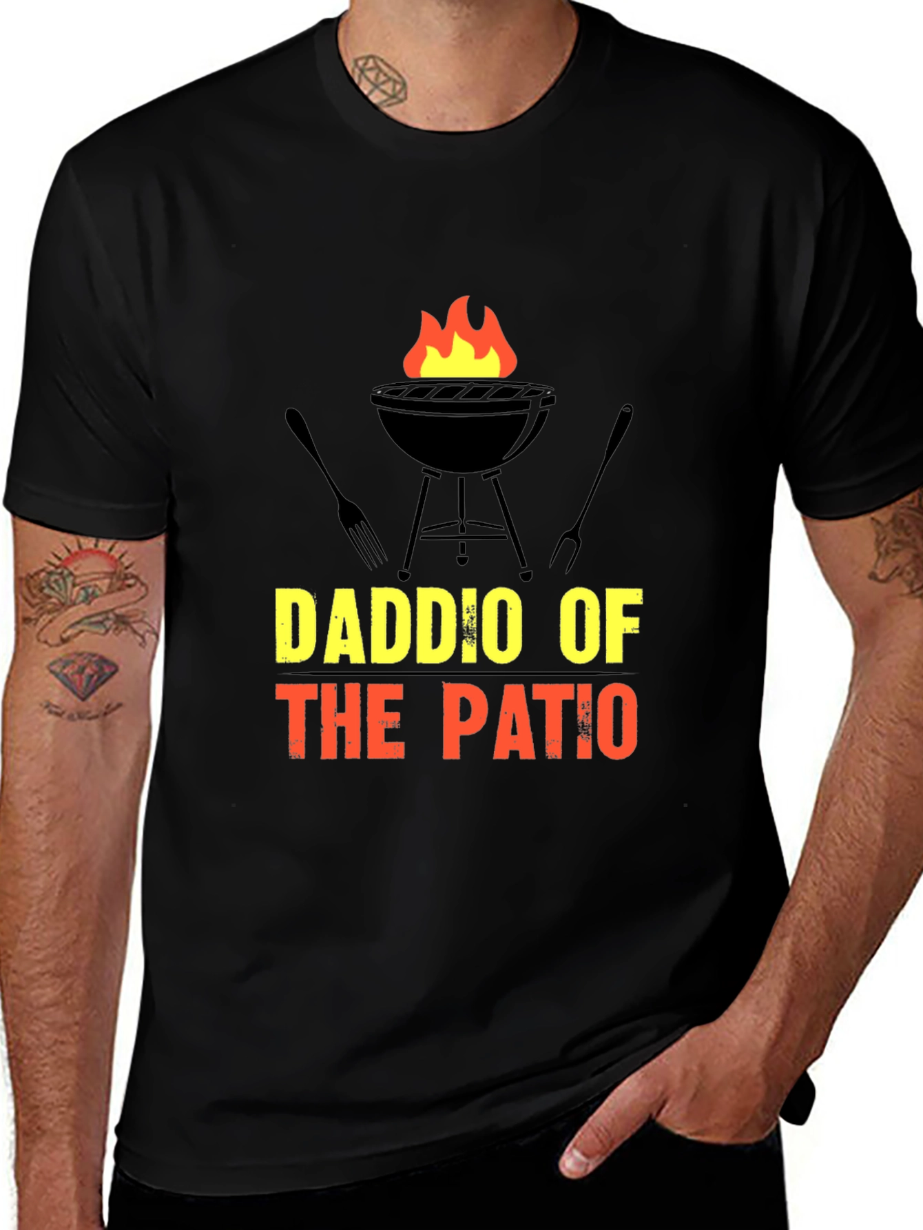 Daddio of the Patio BBQ Graphic T-Shirt