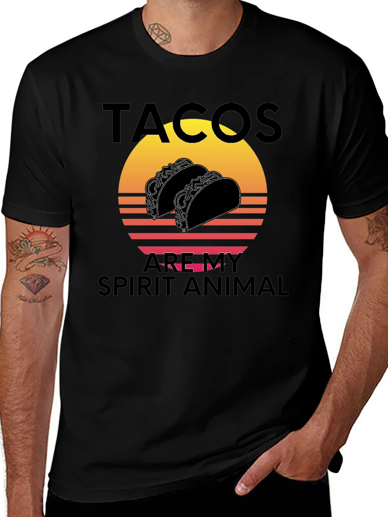 Variant 25 of Tacos Are My Spirit Animal Graphic Tee