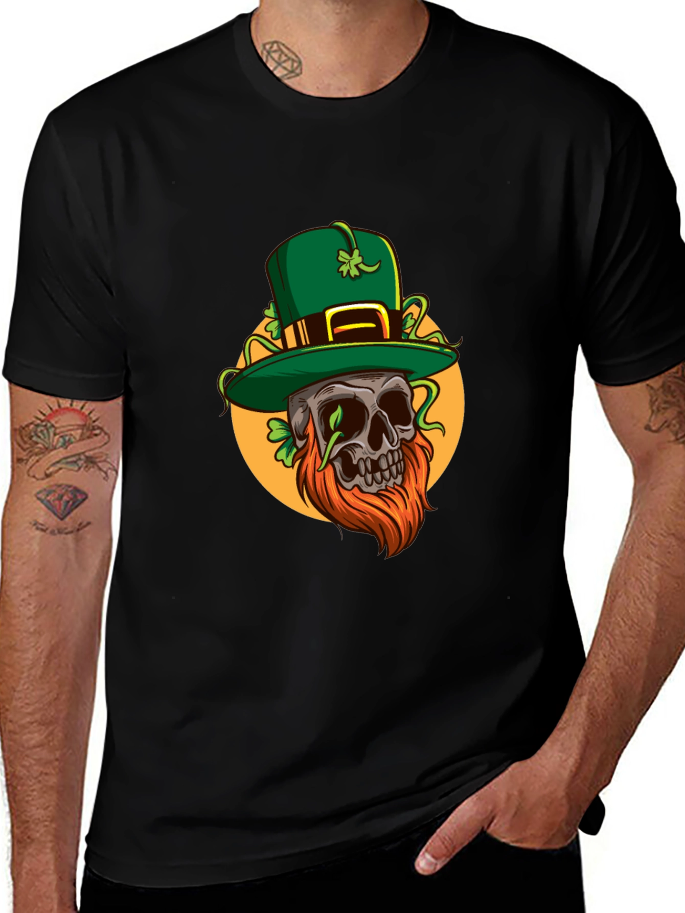 Variant 7 of St Patrick's Day Skull T-Shirt
