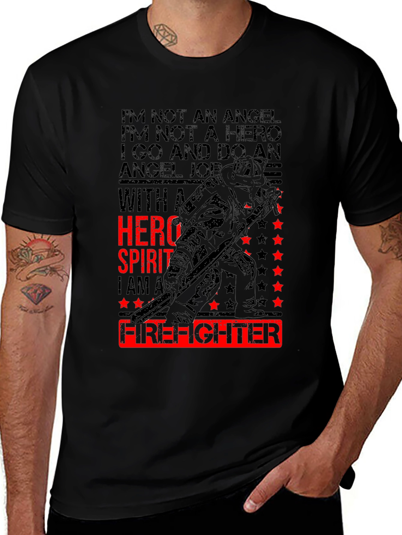 Variant 17 of Firefighter Hero Spirit Graphic T-Shirt