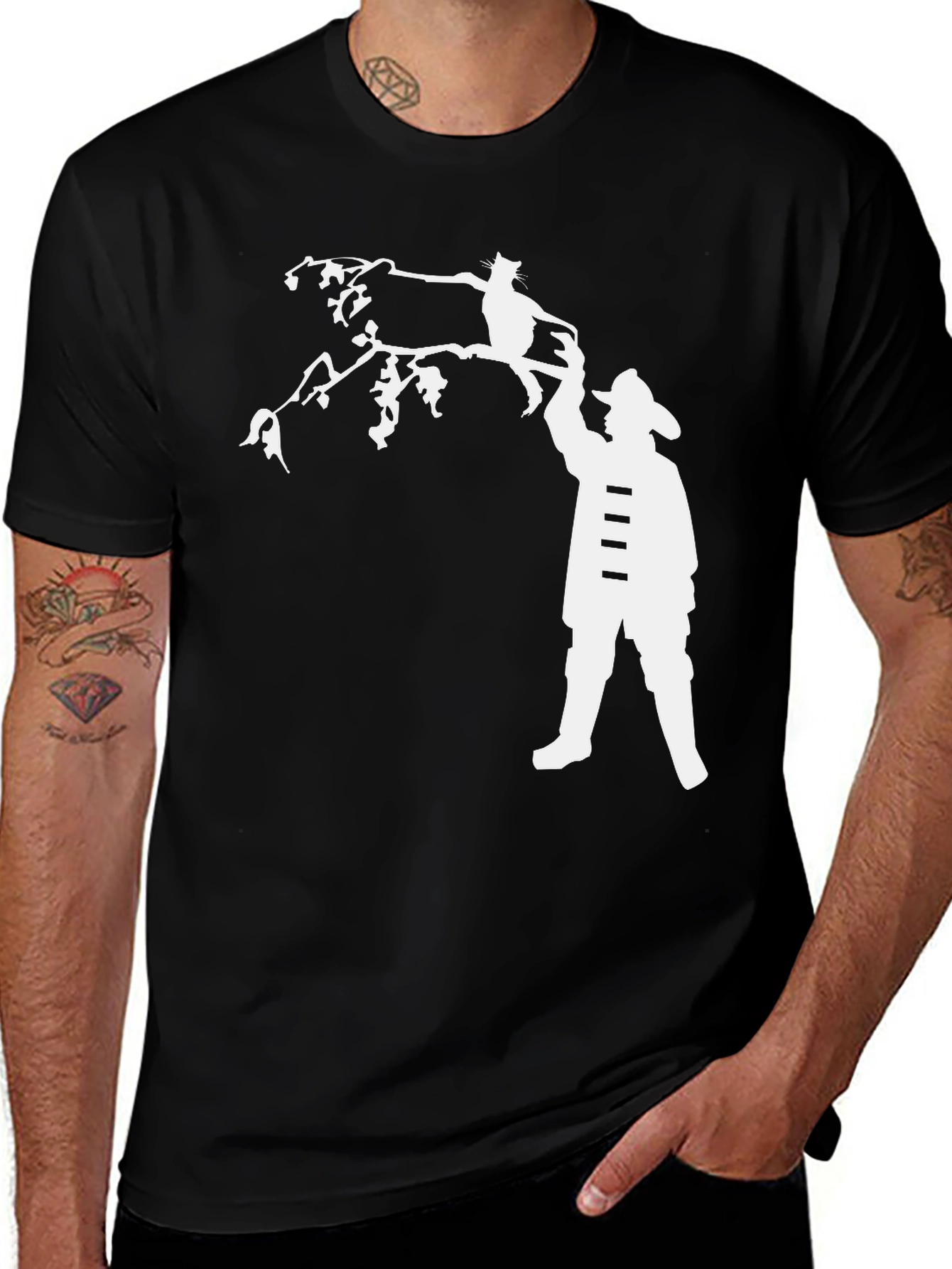 Variant 10 of Cat Rescue T-Shirt - Firefighter Humor