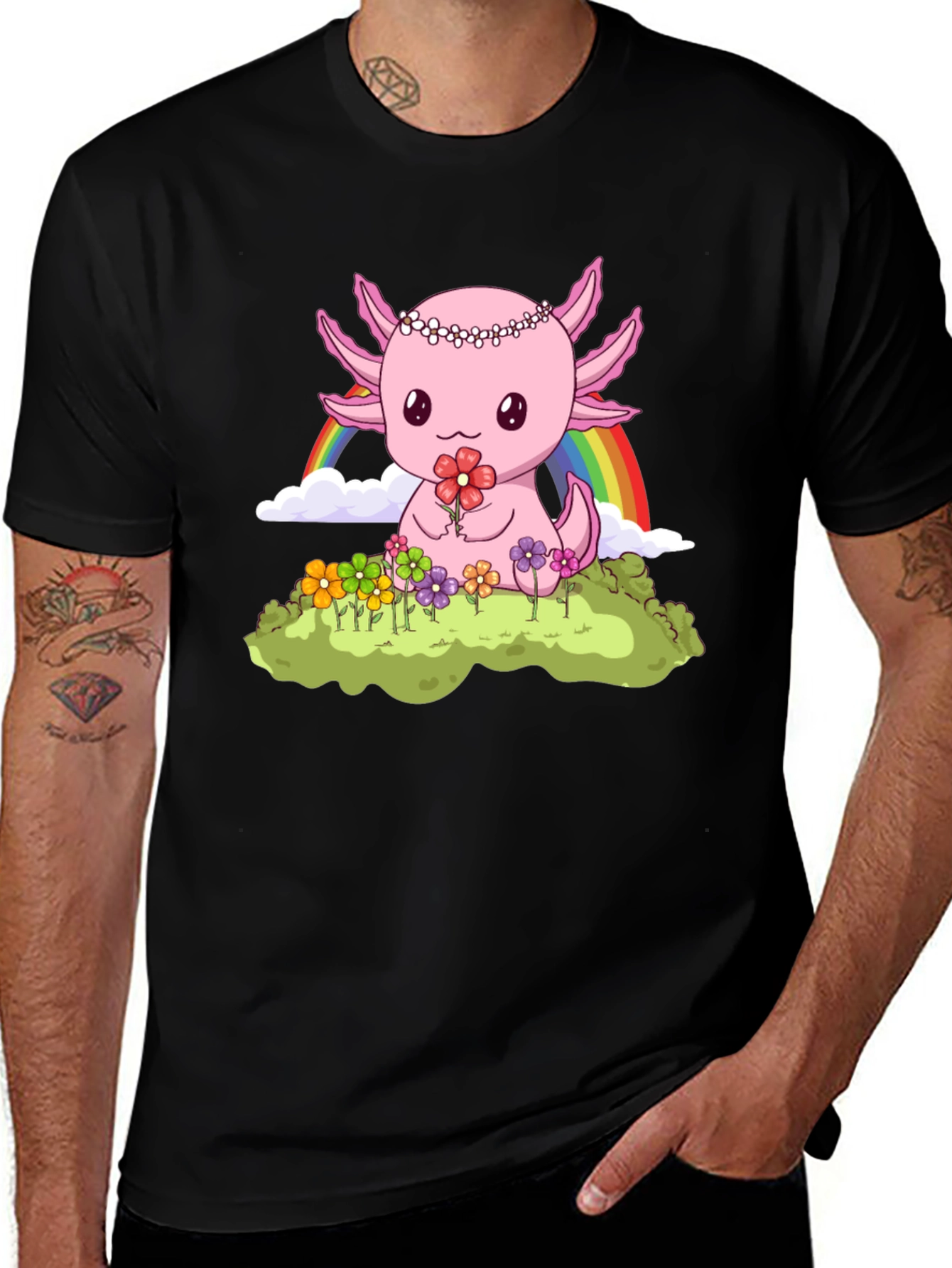 Variant 7 of Axolotl Rainbow T-Shirt