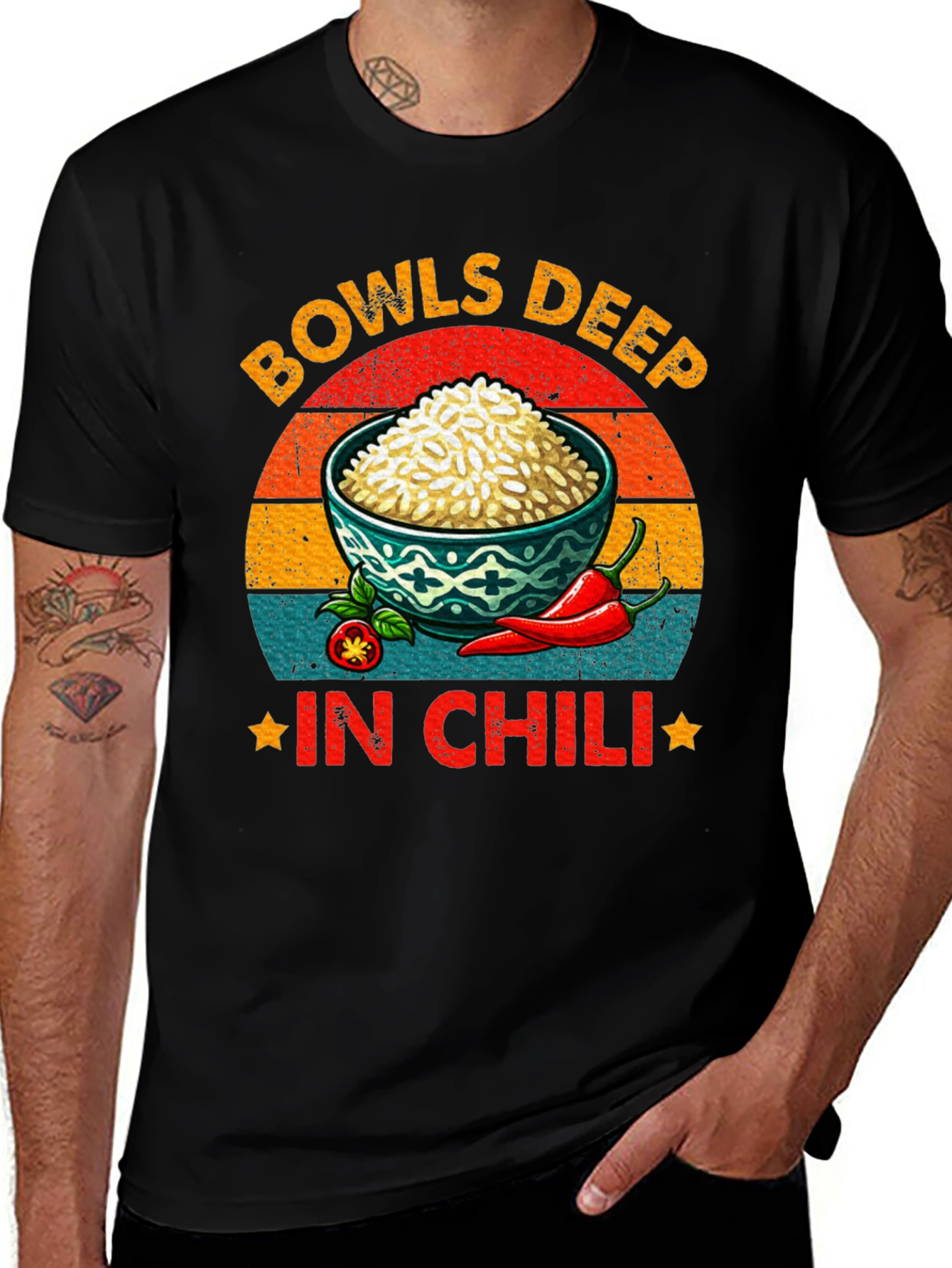 Variant 3 of Bowls Deep in Chili T-Shirt
